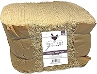 Nest Box Queen Excelsior Nest Box Pads for Hens - 13x13 Inch 40 Pack, Biodegradable Chicken Nesting Comfort