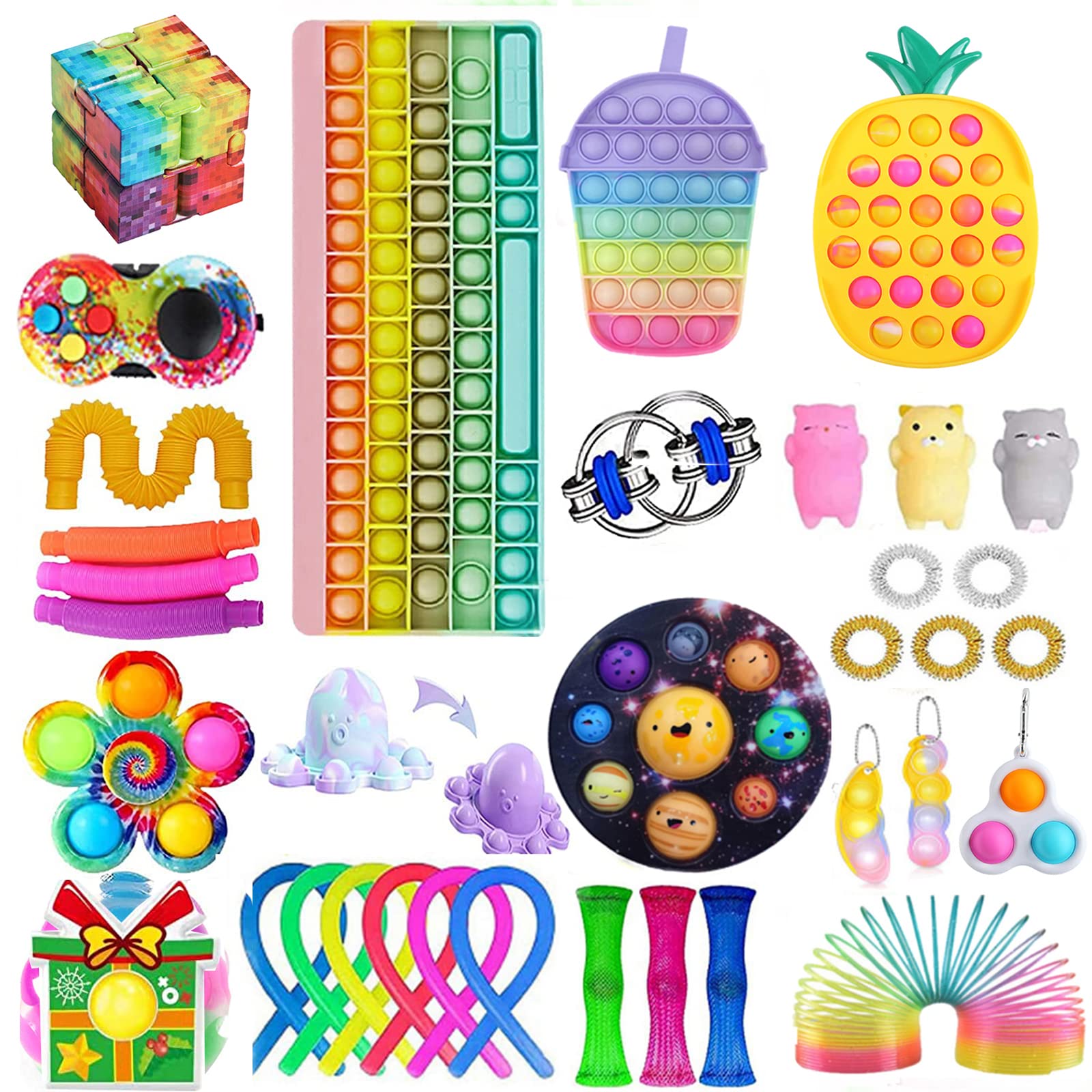 Buy Fidget Toy Pack, Cheap Fidget Packs Set, Fidget Toys Pack for Kids Adults, and Fidget Toy