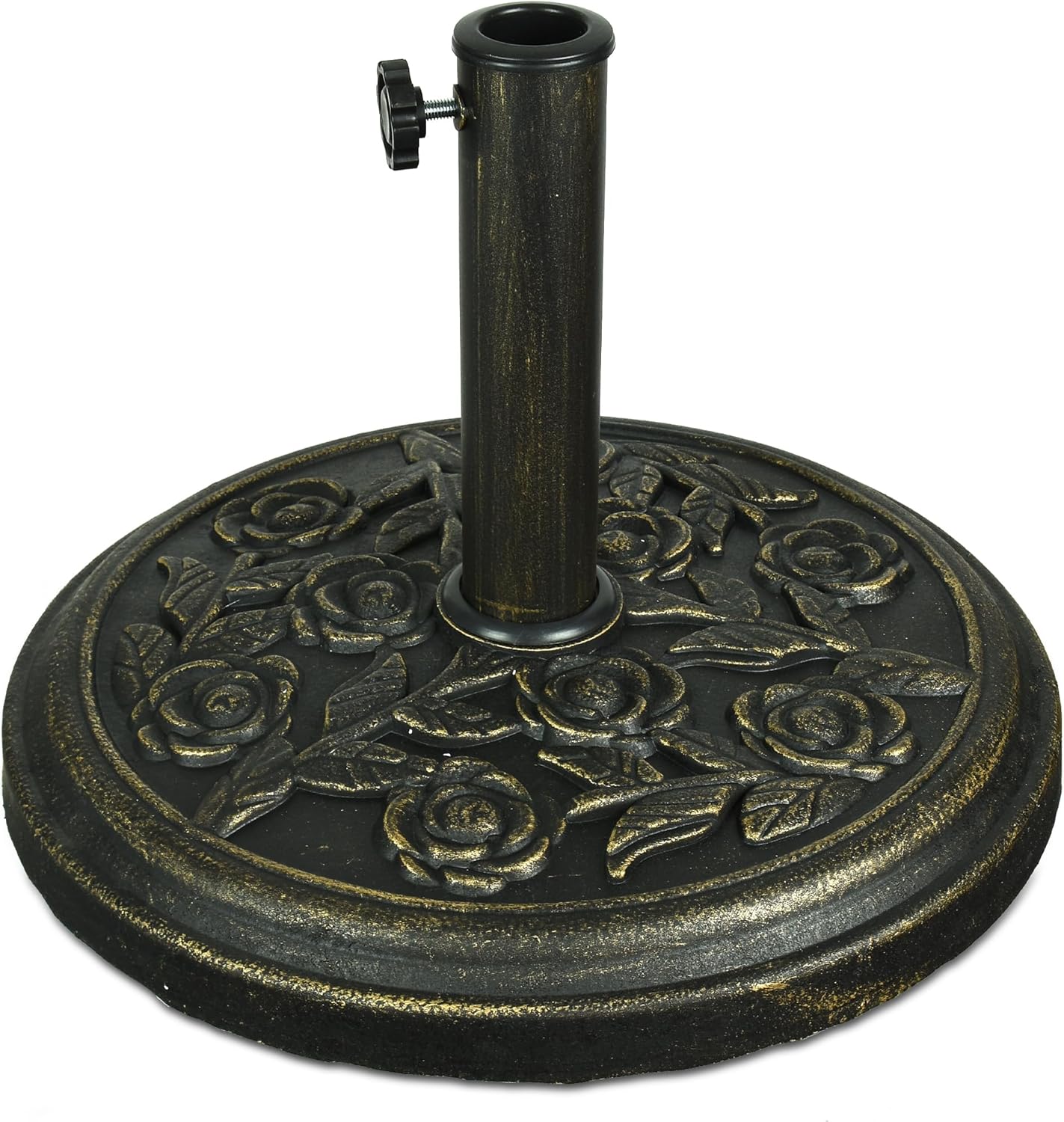 ASAB Garden Parasol Base Heavy Duty Umbrella Stand Outdoor Round