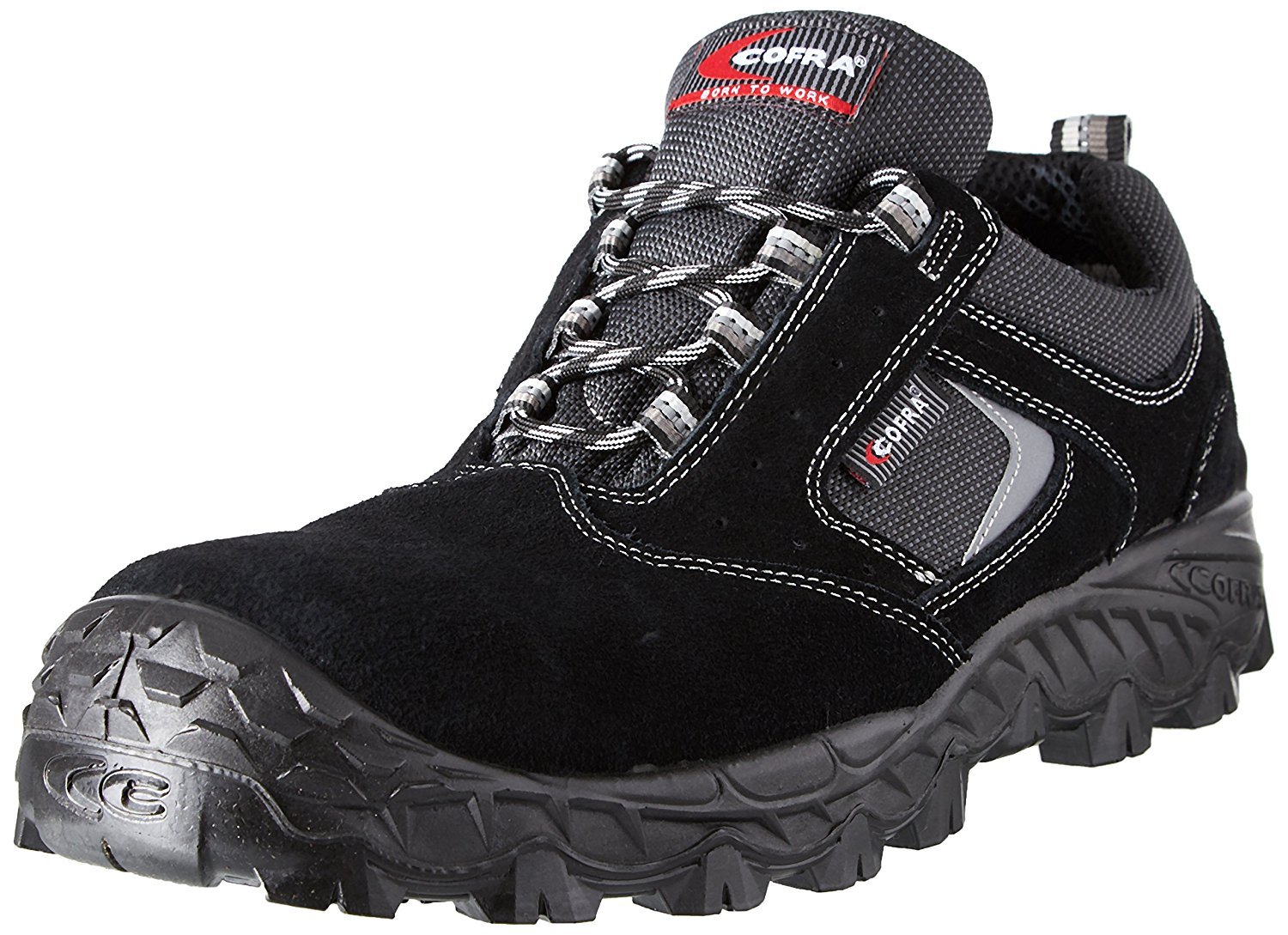 Cofra FW210-000.W42 - Zapatos de Seguridad Suez S1 P SRC, Talla 42 Pulgadas, Color Negro