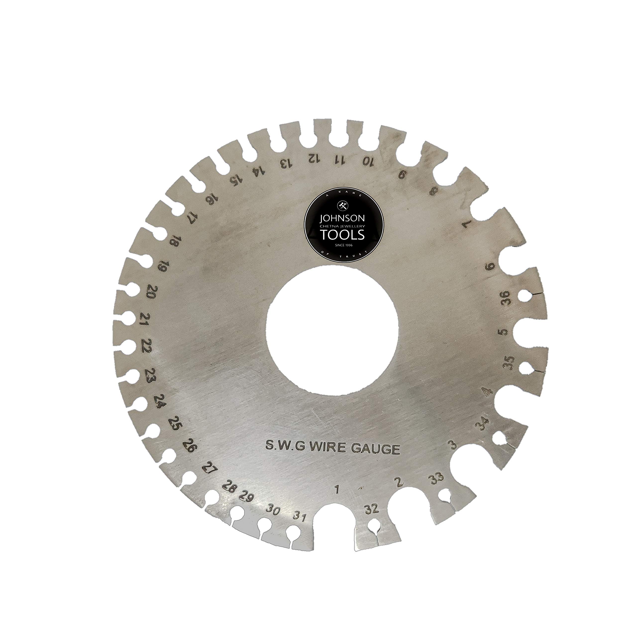 Johnson Tools Handy Round Shape S.W.G. Wire Gauge/Sizer in British & Metric Made of Stainless Steel (Size 1 to 36) (B08LH1H6M6) Amazon Price History, Amazon Price Tracker
