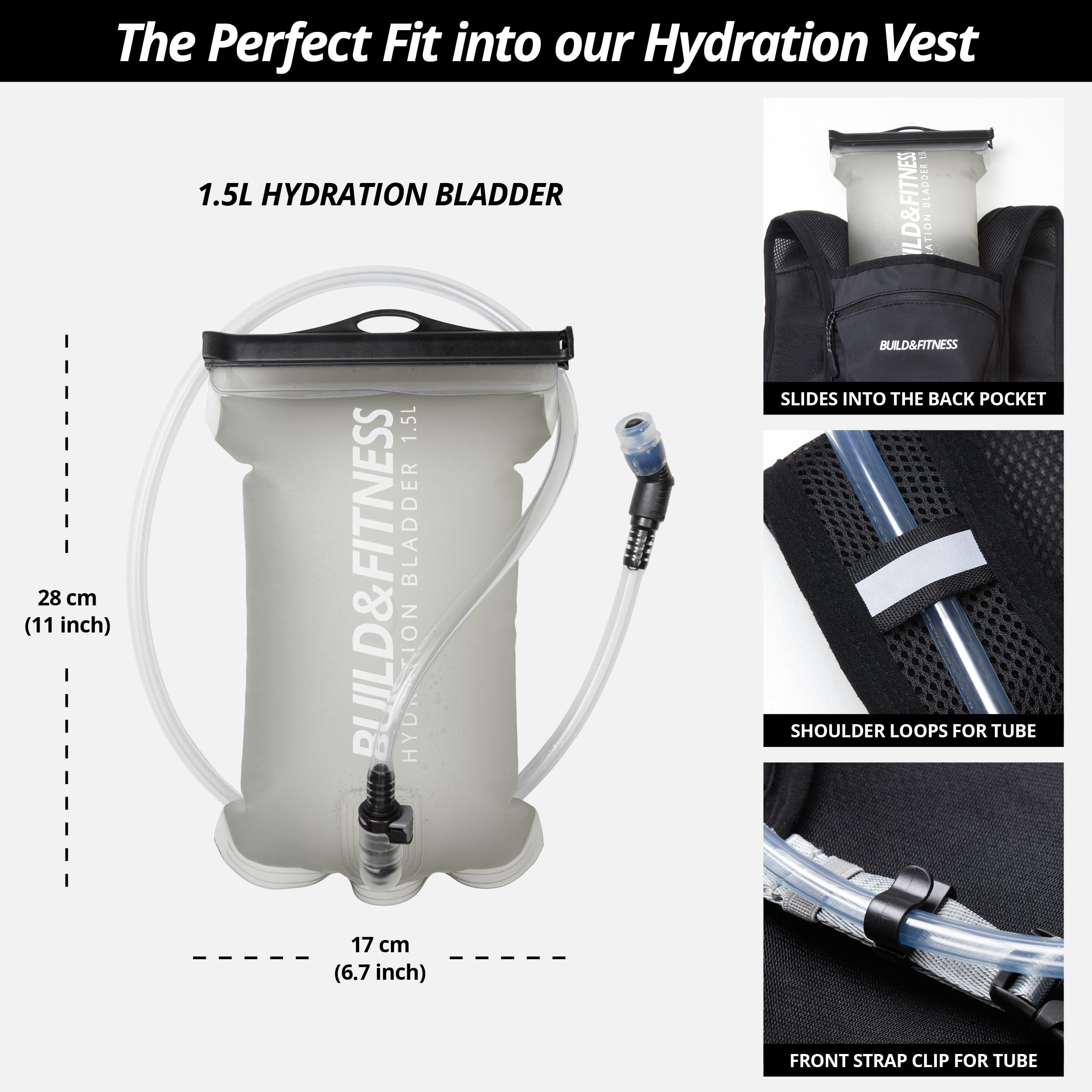 Gilet d'hydratation de Course à Pied pour Femmes et Hommes. Réfléchissant, Séchage Rapide, Résistant à l'eau, Sac à Dos réglable pour Course