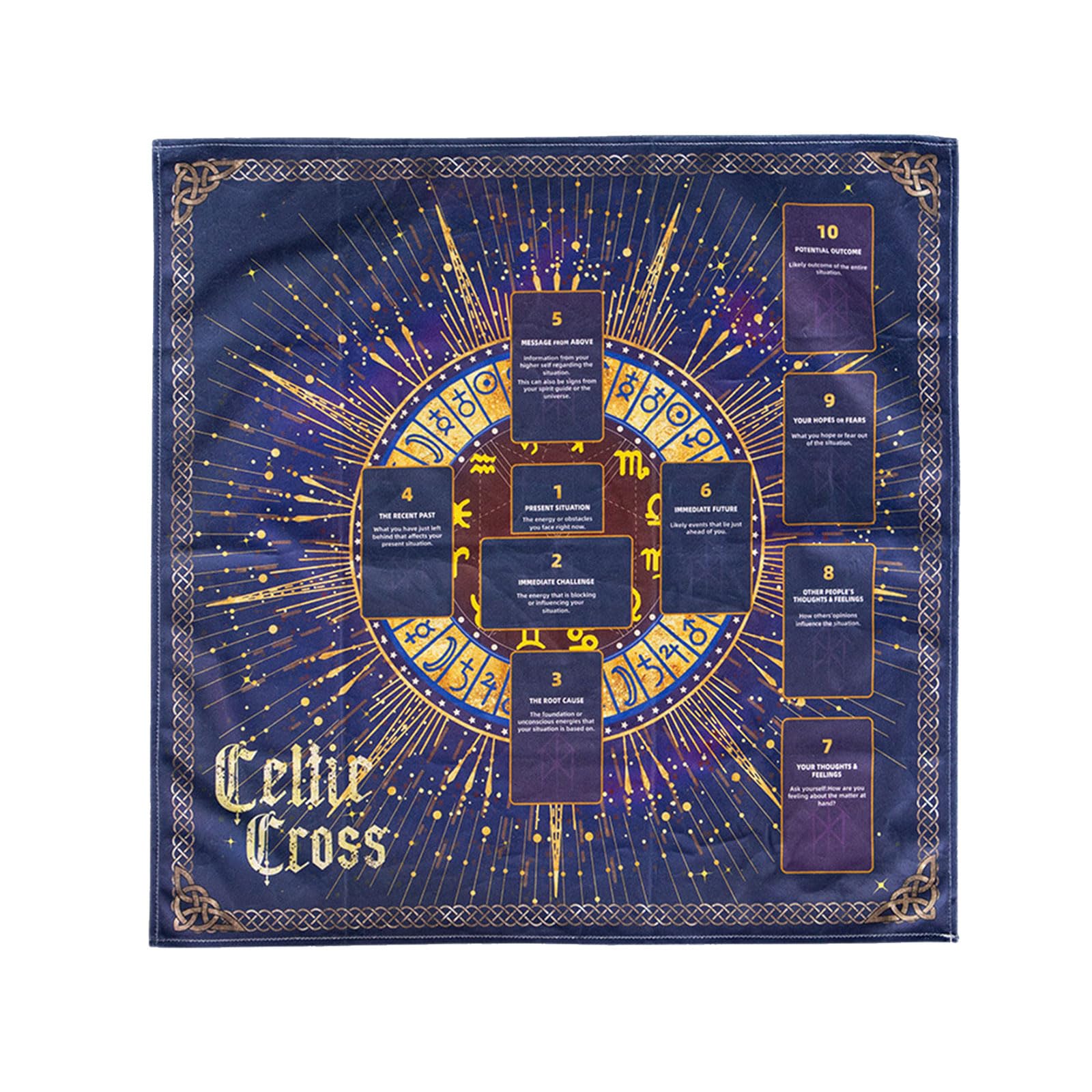 Uitndvyte Girls Csb162 Reading Card Astrology Tablecloth Tarot Tablecloth Altar Cloth Divination Board Game Accessories