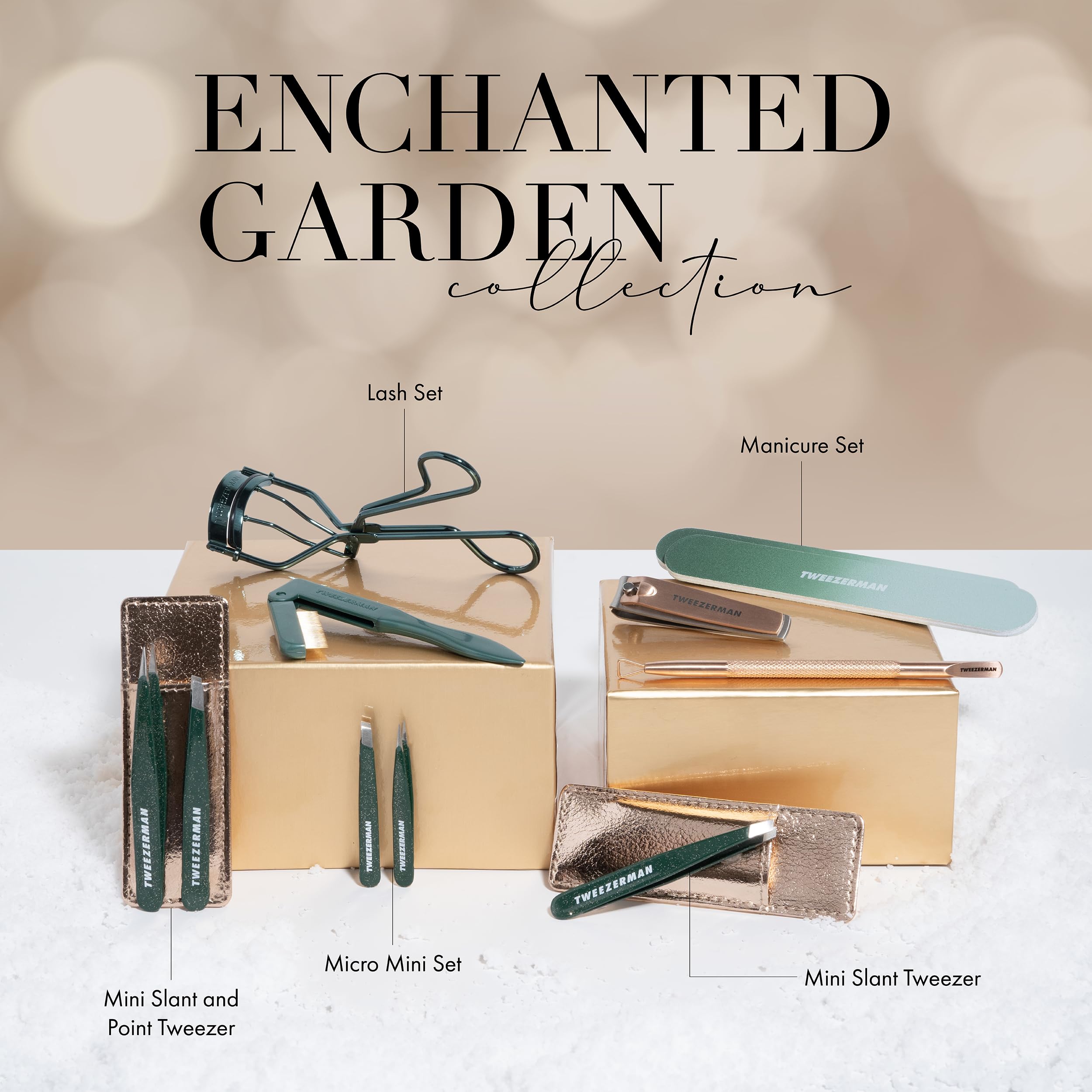 TWEEZERMAN Enchanted Garden Mini Pinzas para Cejas