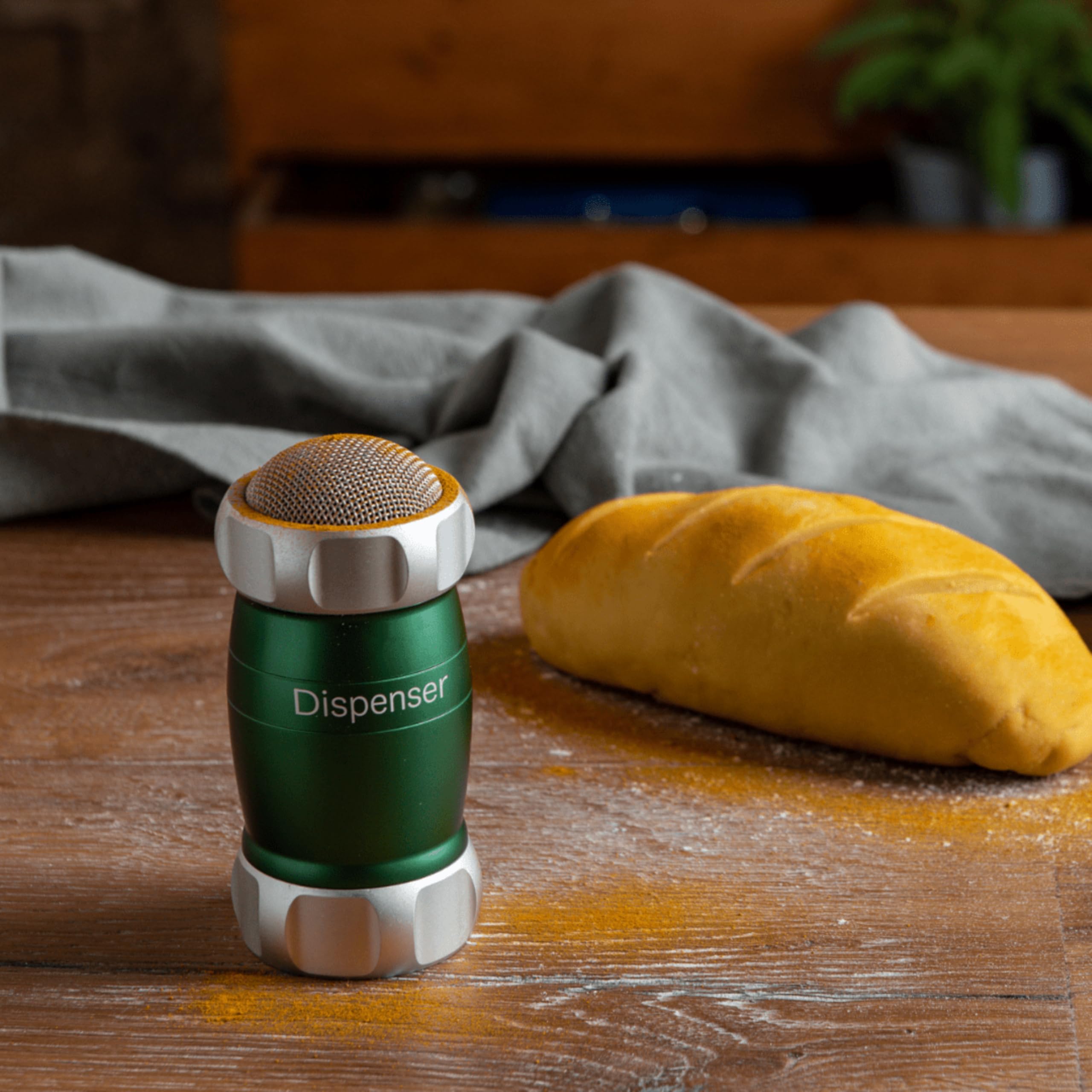 Marcato Sugar, Flour, Cocoa Dispenser, Green by Marcato