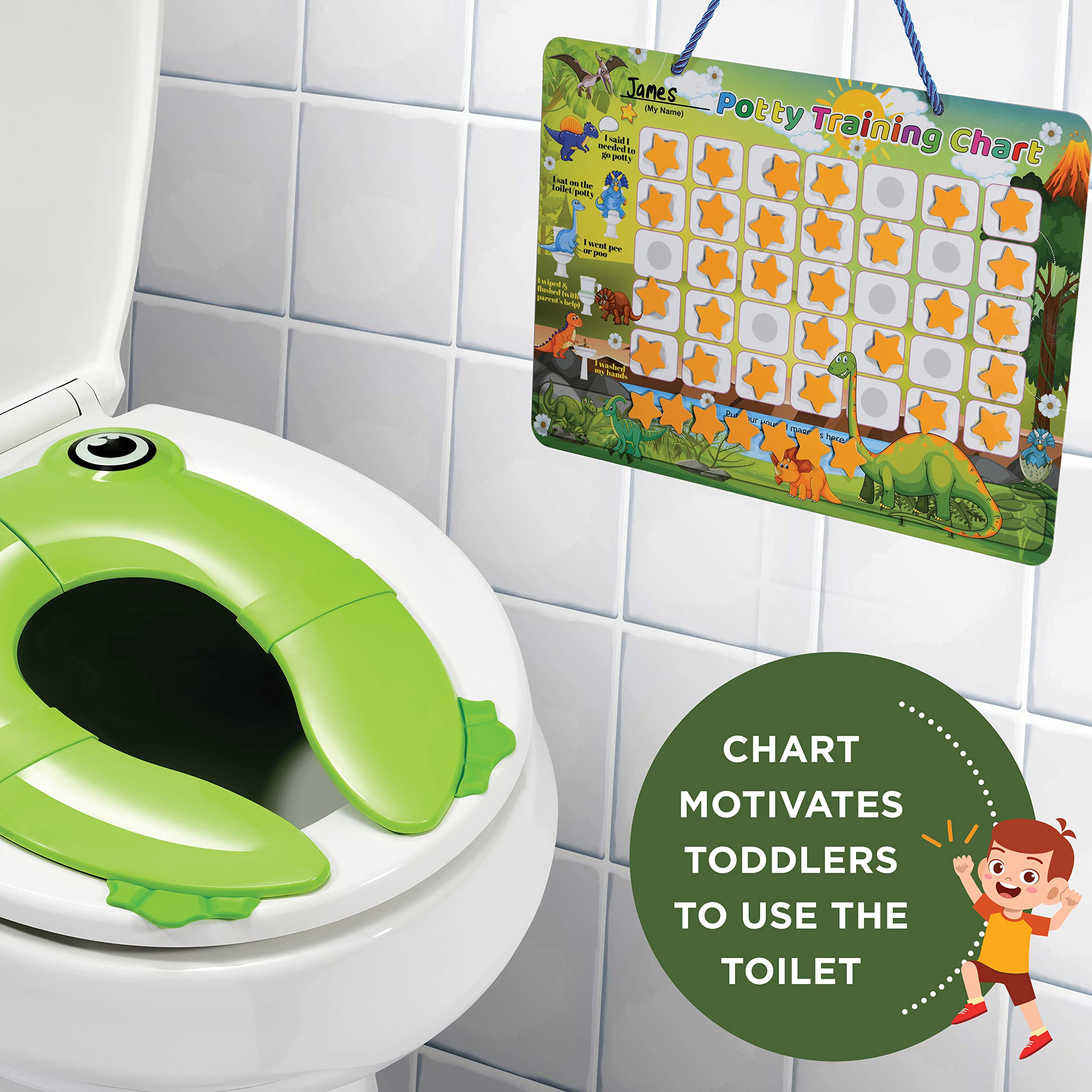 Asiento plegable de viaje para orinal + tabla para niños pequeños, asiento portátil con almohadillas antideslizantes y bandas de goma sin pellizcos, bolsa de viaje incluida, regalo para niños orinal