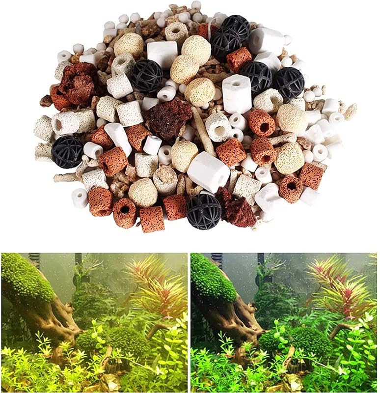Mídias Filtrantes Cerâmicas para Aquário com Anéis, Rochas Vulcânicas e Bioesferas JackSuper – Pacote com 522 g