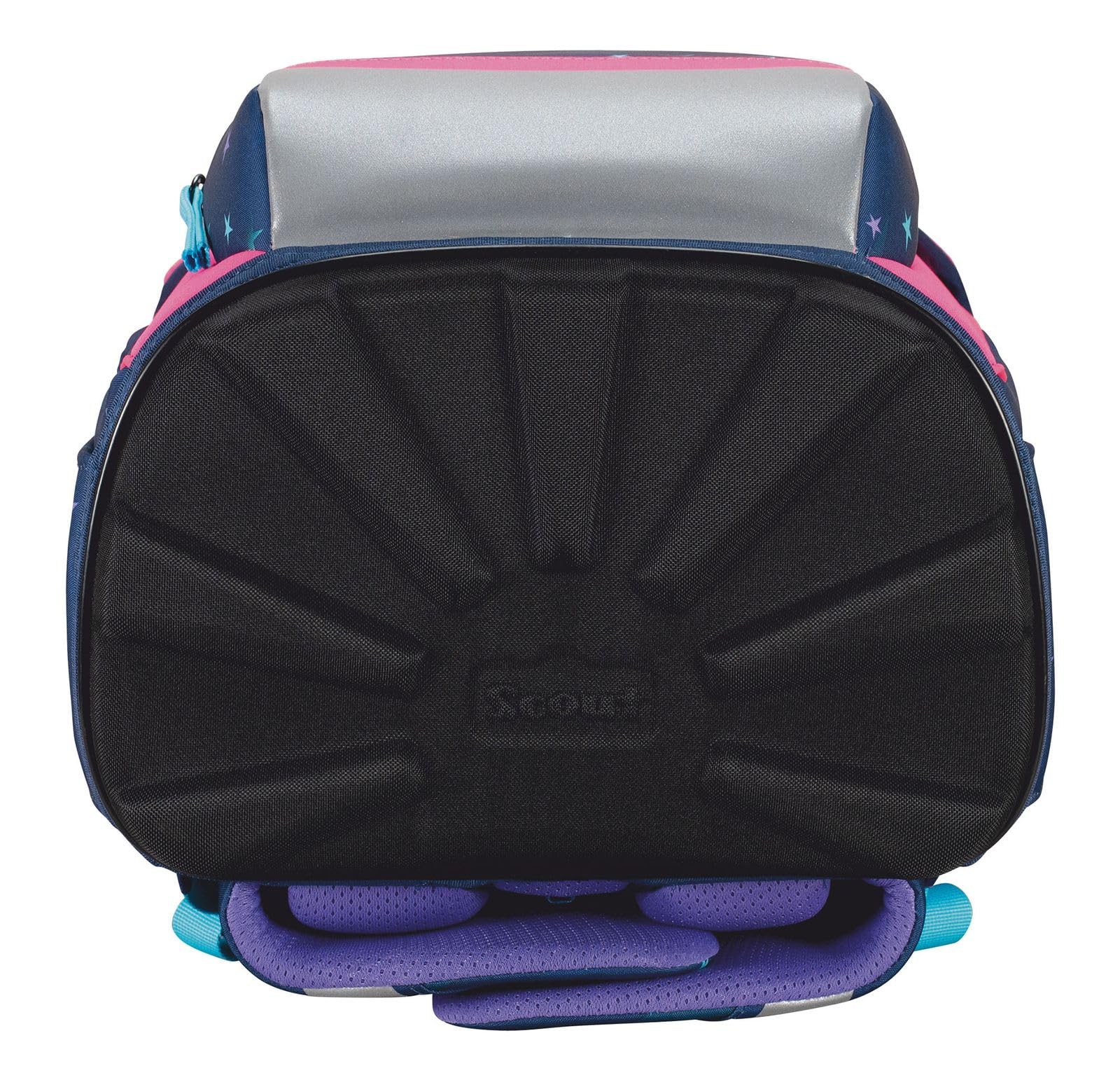 SCOUT Schulranzen Basic Neo Set 4-teilig Pretty Star dunkelblau