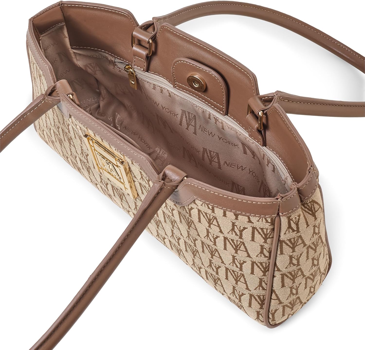 BROADWAY N°1 Canvas Shoulder Clutch Satchel Designer Bag for Ladies Medium Evening Casual Party Work Women Handbag - Image 6