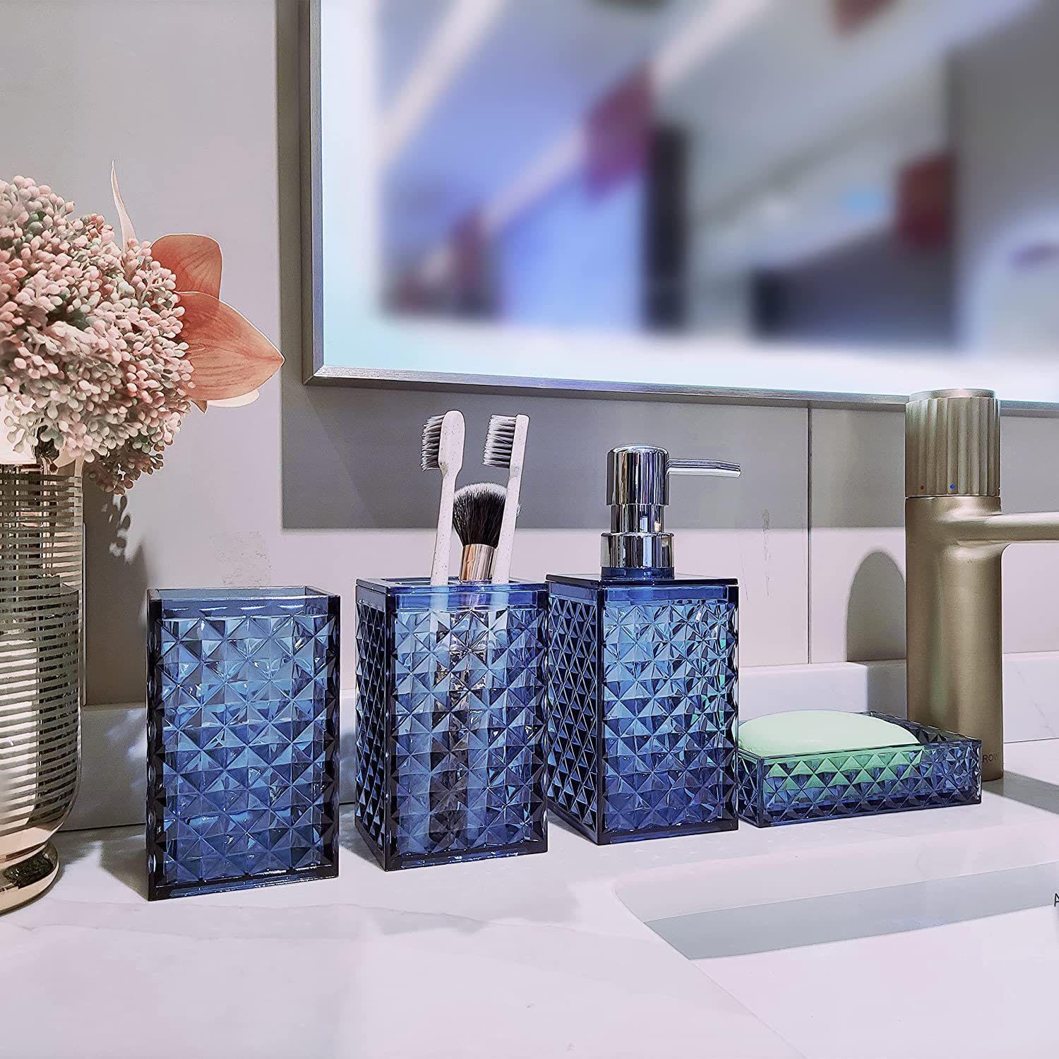 VINGAA Set di accessori da bagno in ceramica, set di accessori da bagno