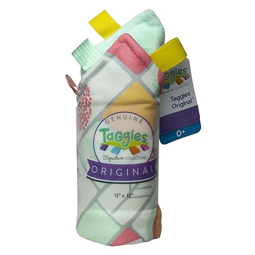 Miniatura 10 de Taggies Original Blanket, 12 X 12", Comfy Bunnies