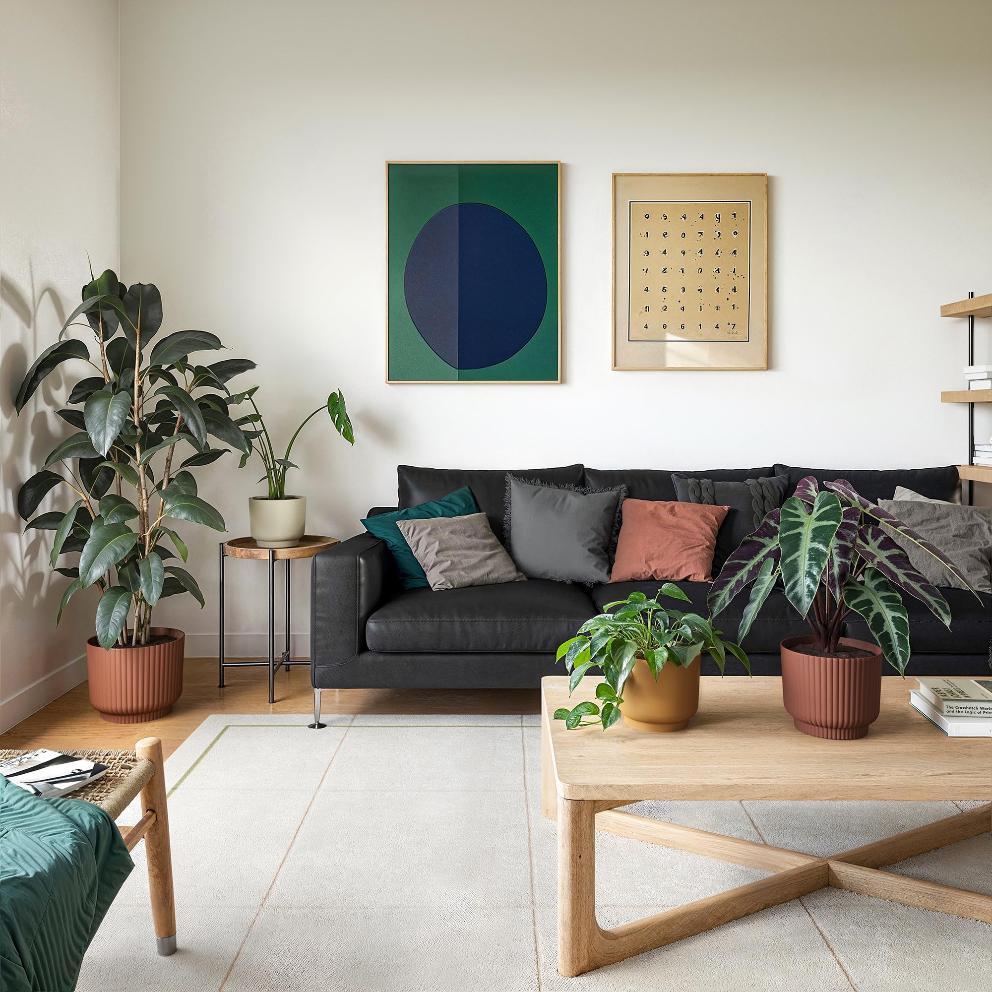 Image secondaire de Pot de Fleur Miami 20cm en Plastique Recyclé - Artevasi