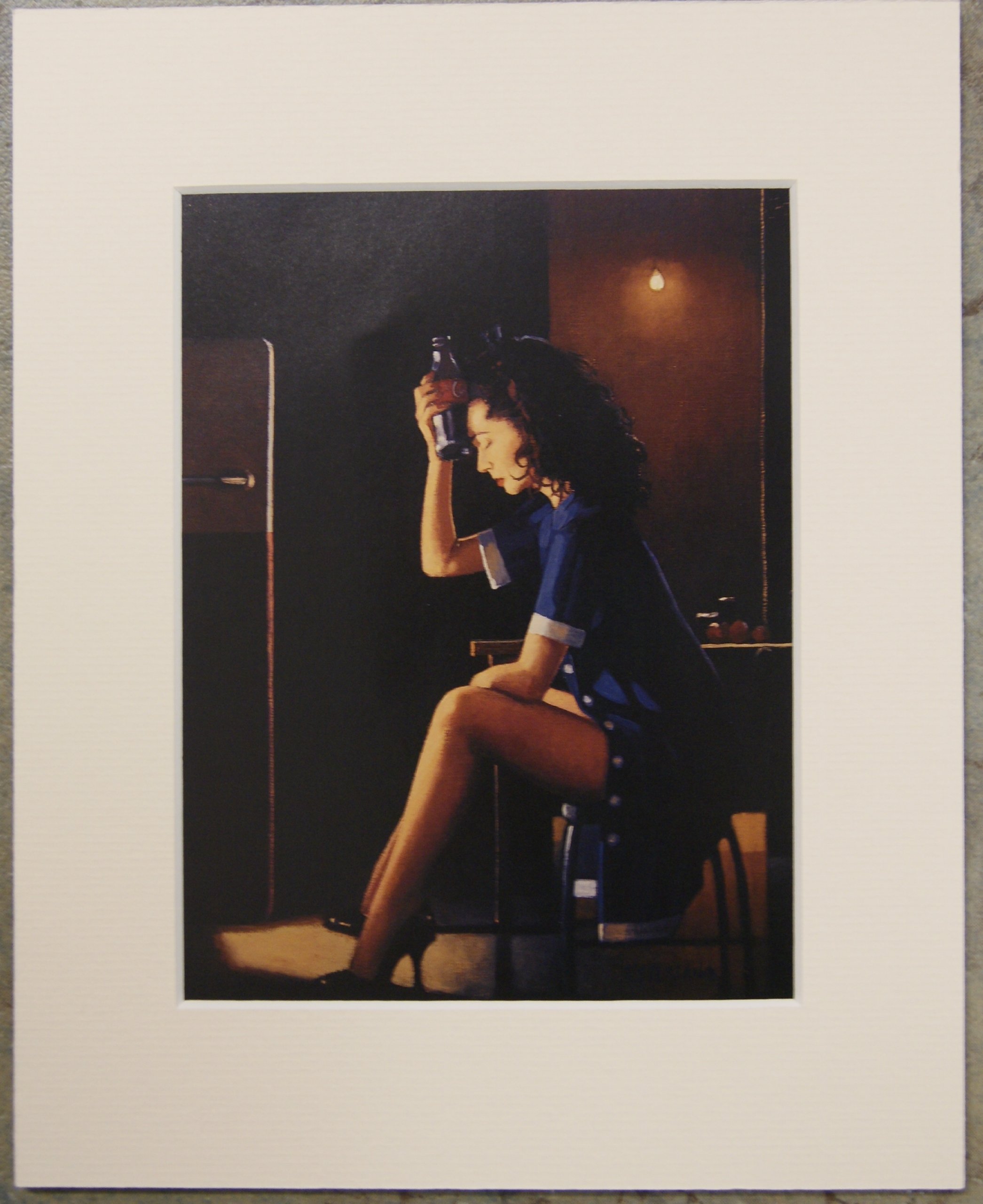 Heatwave by Jack Vettriano Mounted Art Print Picture (10" x 8" - 25cm x 20cm) Unframed