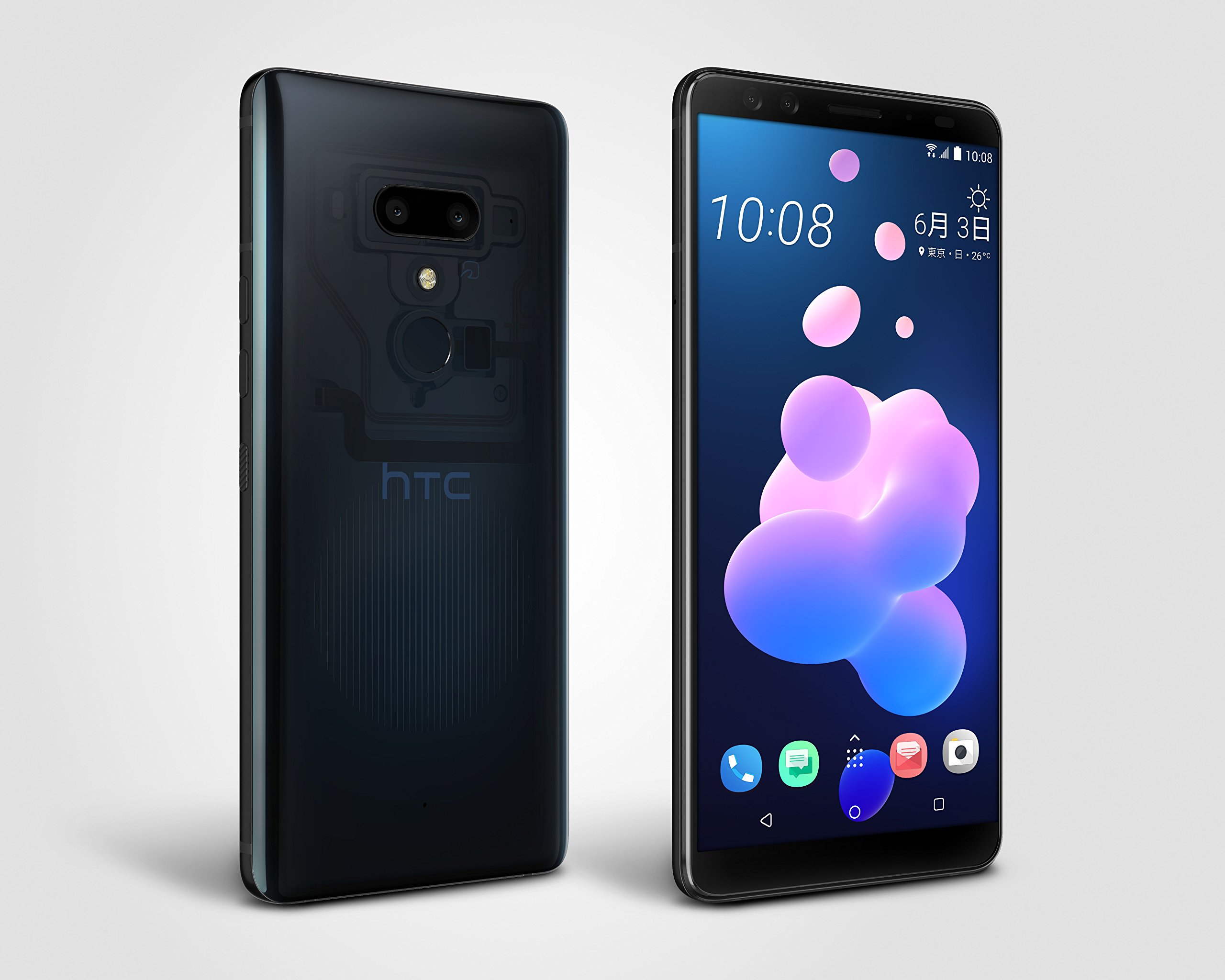 Amazon | HTC 6.0インチ U12+ SIMフリースマートフォン トランス 