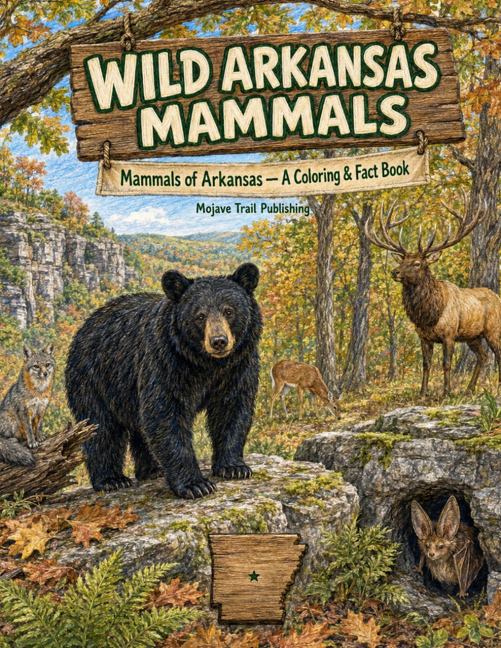 Wild Arkansas Animals: Mammals — A Coloring & Fact Book