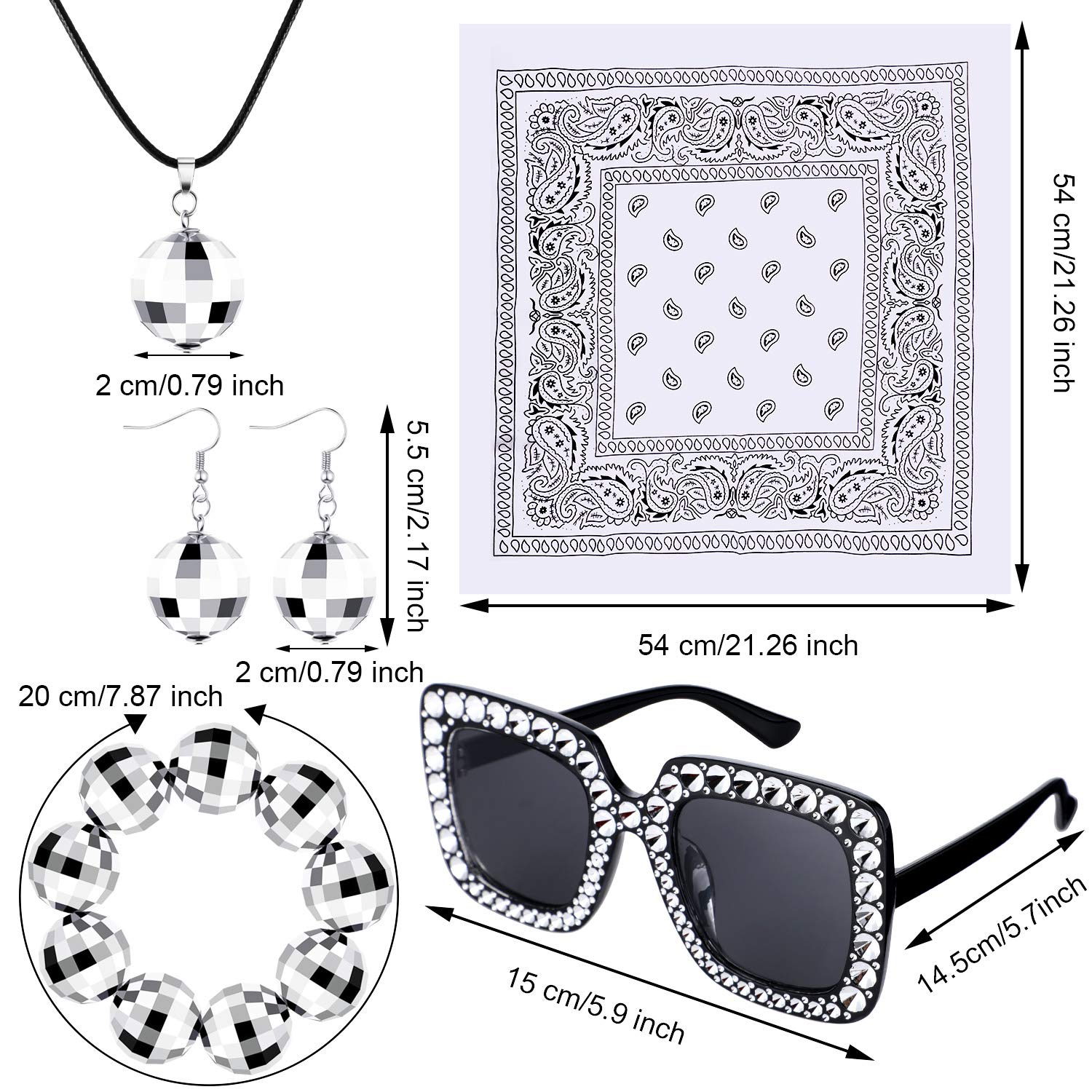 Bolsa De Cintura De 1 Pieza, Lentes De 1 Pieza, Pulsera De