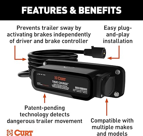 Miniatura 3 de CURT 51202 True Course Advanced Bluetooth Trailer Control Control System