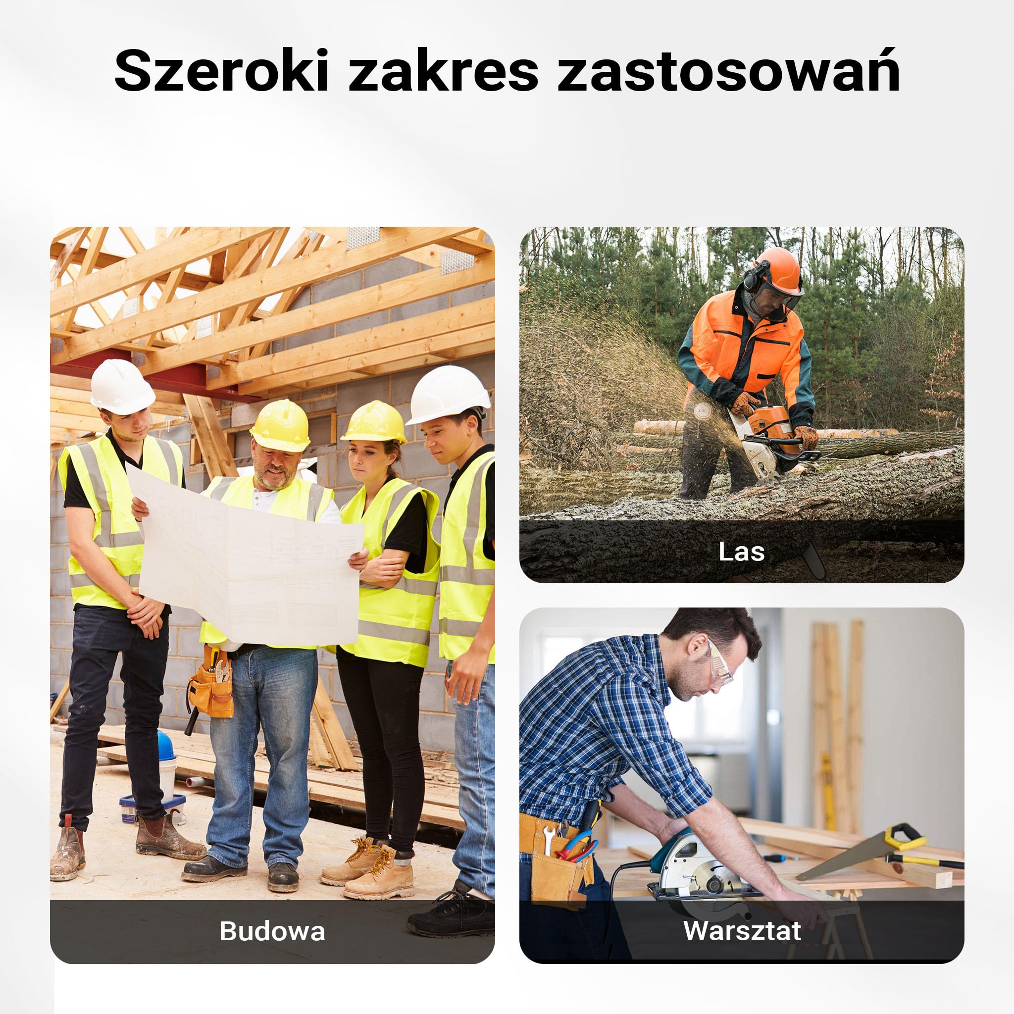 Wiltec Przystawka do cięcia drewna o szerokości cięcia 1-3 1/2", ze stali pokryta proszkowo, przewodnik do pił łańcuchowych 5-15 cm