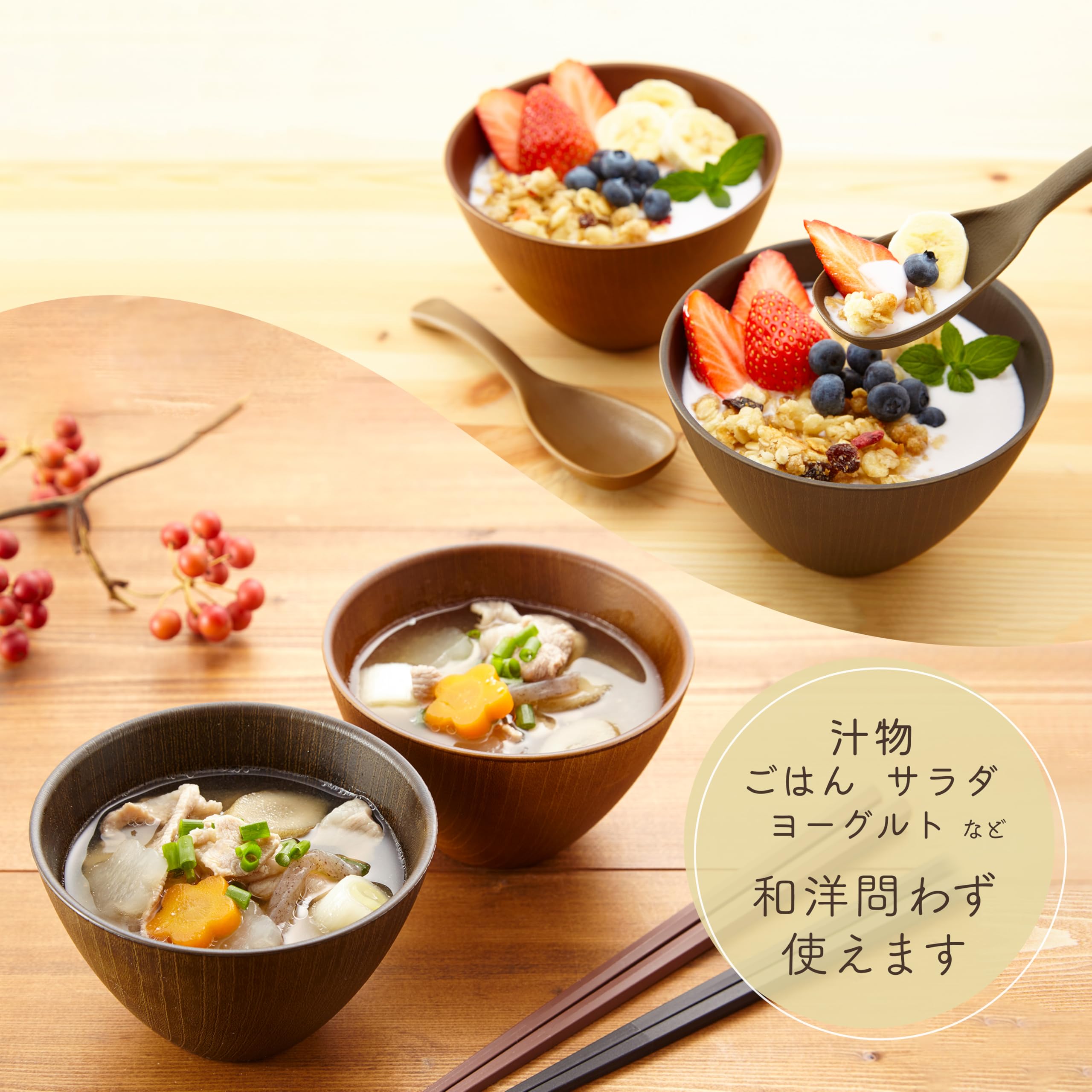 お椀*大10個*小10 個 10個セット [TA]3.2寸玉子椀 銀朱ぼかし [ 9.6×10(7.1)㎝(265