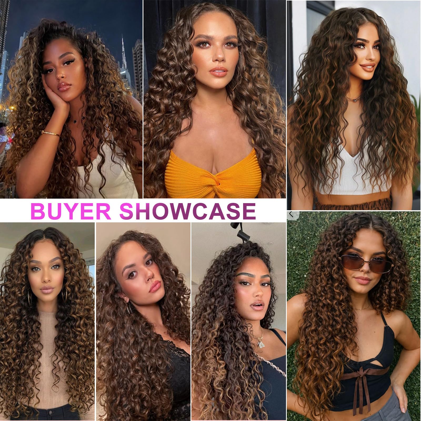 26 Inch Long Curly Synthetic Wig for Women