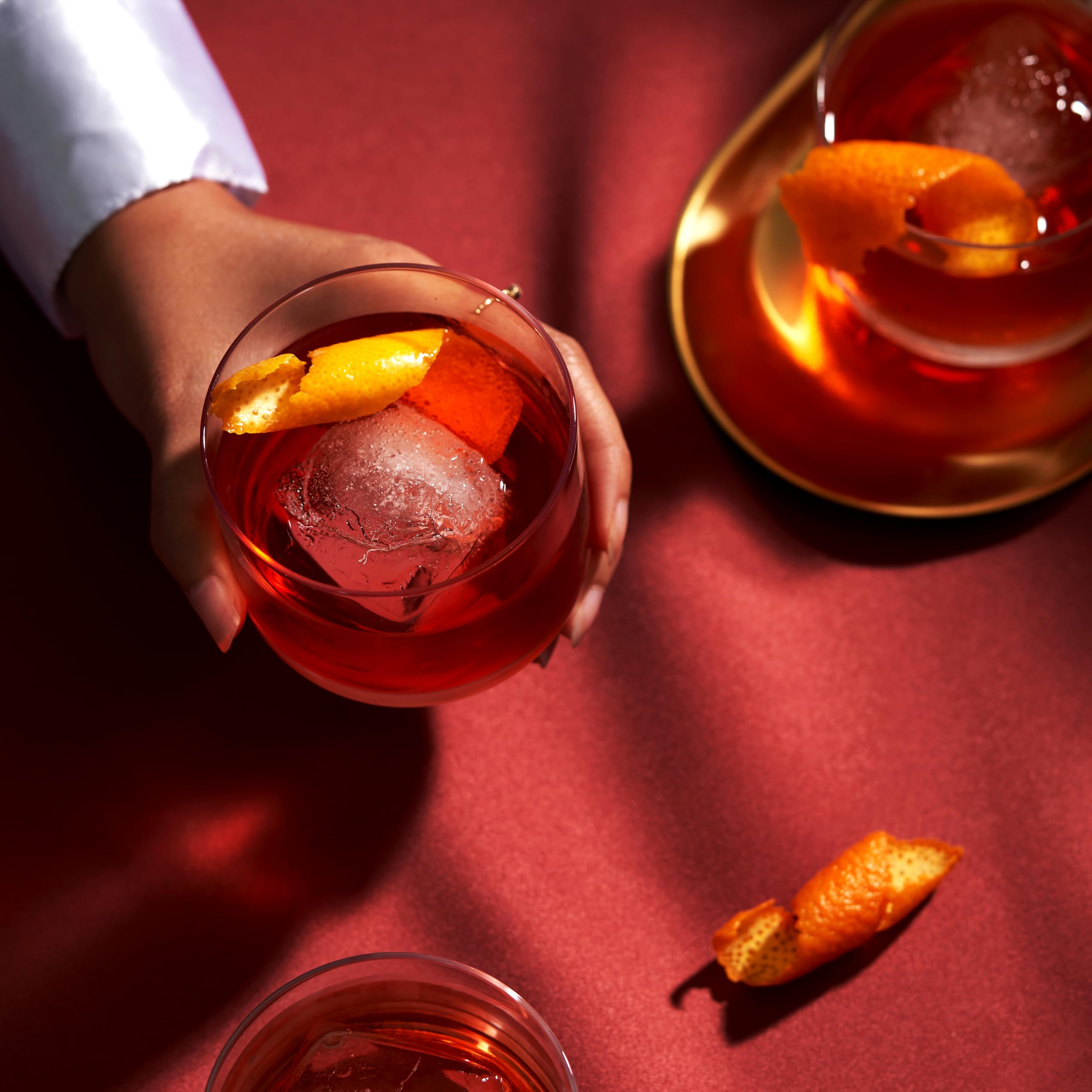 Viski Kryształowe kubki Negroni zestaw 2 sztuk, bezołowiowe szkło kryształowe premium, stylowe szklanki koktajlowe Lowball, zestaw upominkowy, 237 ml