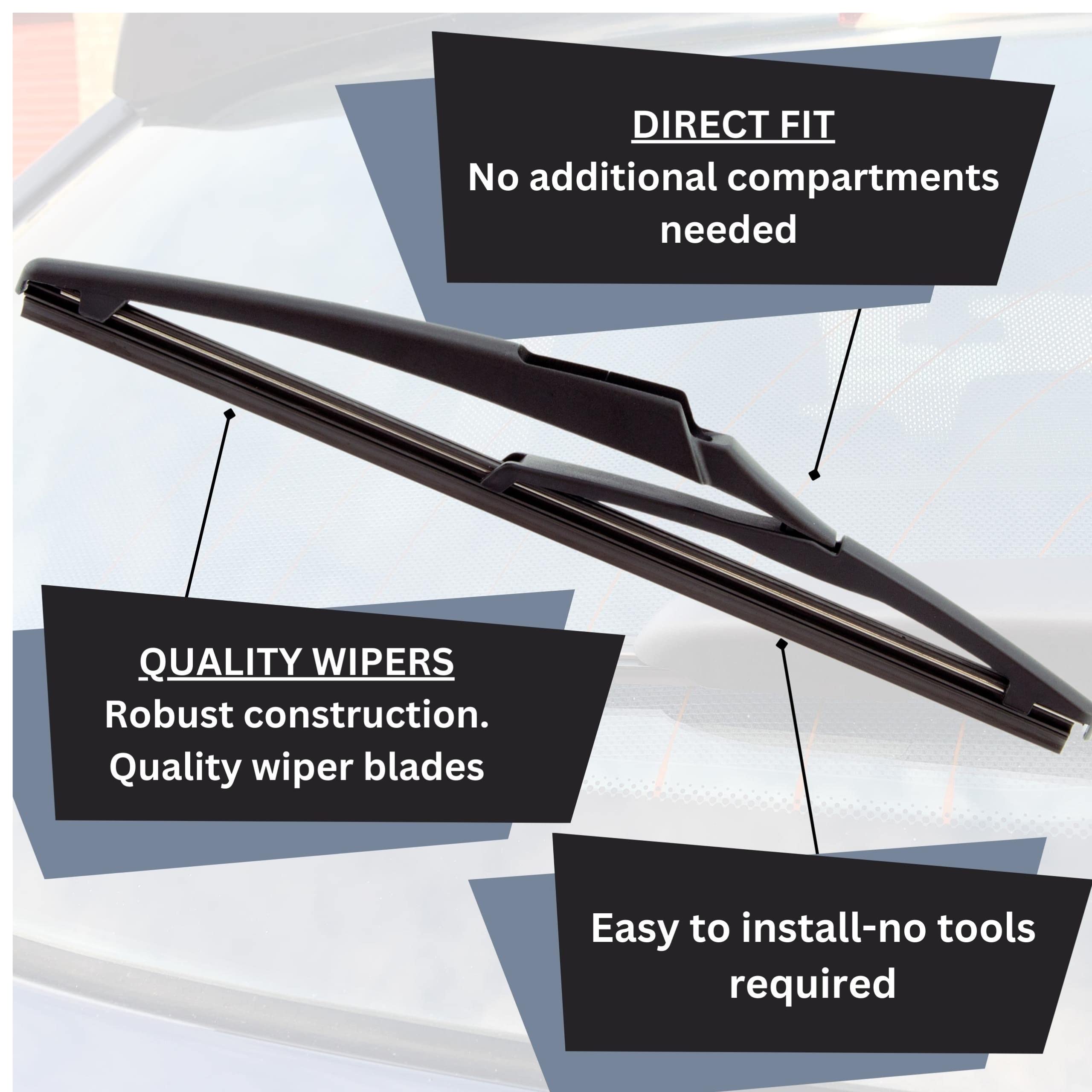 alca Escobillas limpiaparabrisas alemanas para Dacia Duster Sandero Jogger Logan (Dacia Duster 2018-2024 ASF2219BL11L)