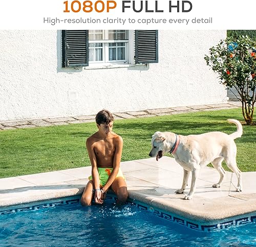 Miniatura 2 de SMARTG Cámara bala para exteriores, 1080P HD, visión nocturna de 100 pies, conversación de 2 vías, Wi-Fi 2.4G, ángulo de visión de 120°, tarjeta