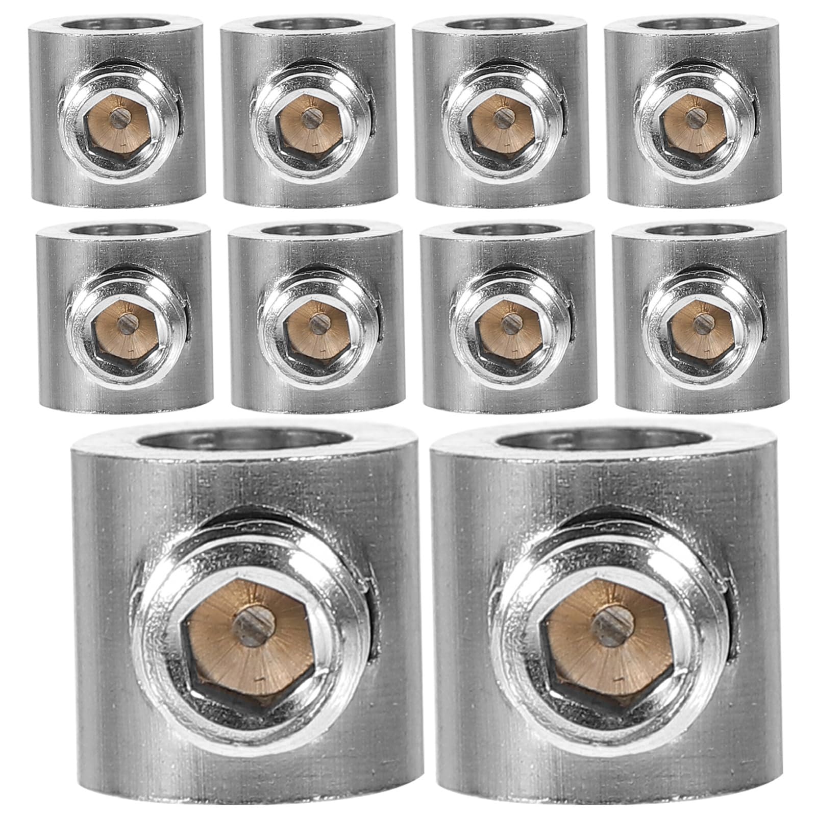 HAWILLOSCH Secure Wire Management 10pcs Stainless Steel Cable Clamp Wire Rope Clip Mini Cable Clamp for Construction Projects