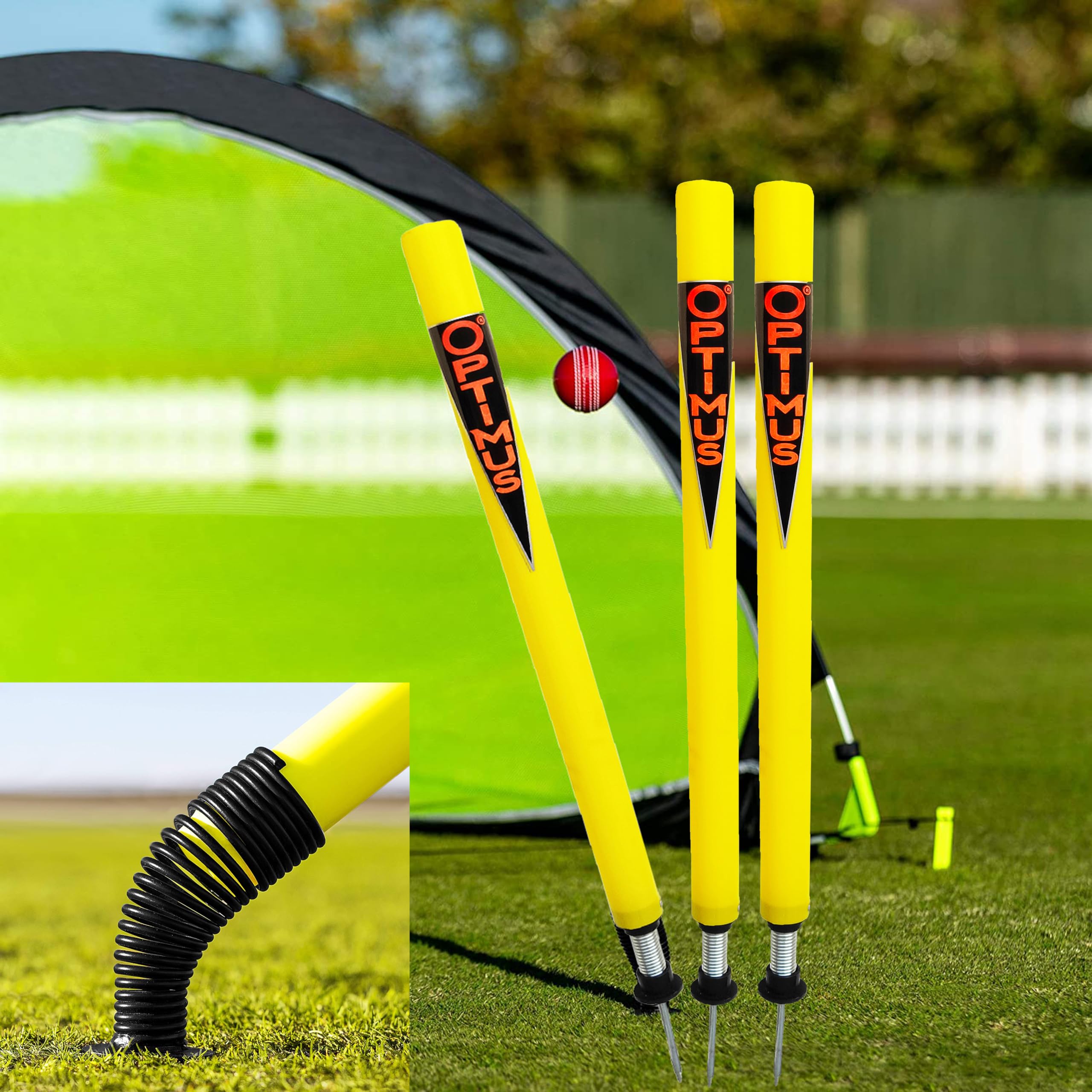 Optimus® Cricket Plastic Target Stump Wicket 3 Pcs-Flexible Steel Spring & Ground Spike - AB (B0CK5SRYRG) Amazon Price History, Amazon Price Tracker