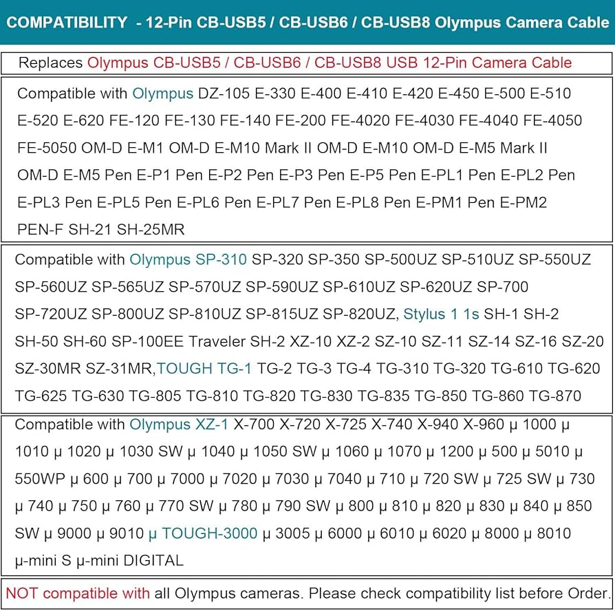 Amazon.co.jp: USBデータ転送充電器コードケーブル Olympus