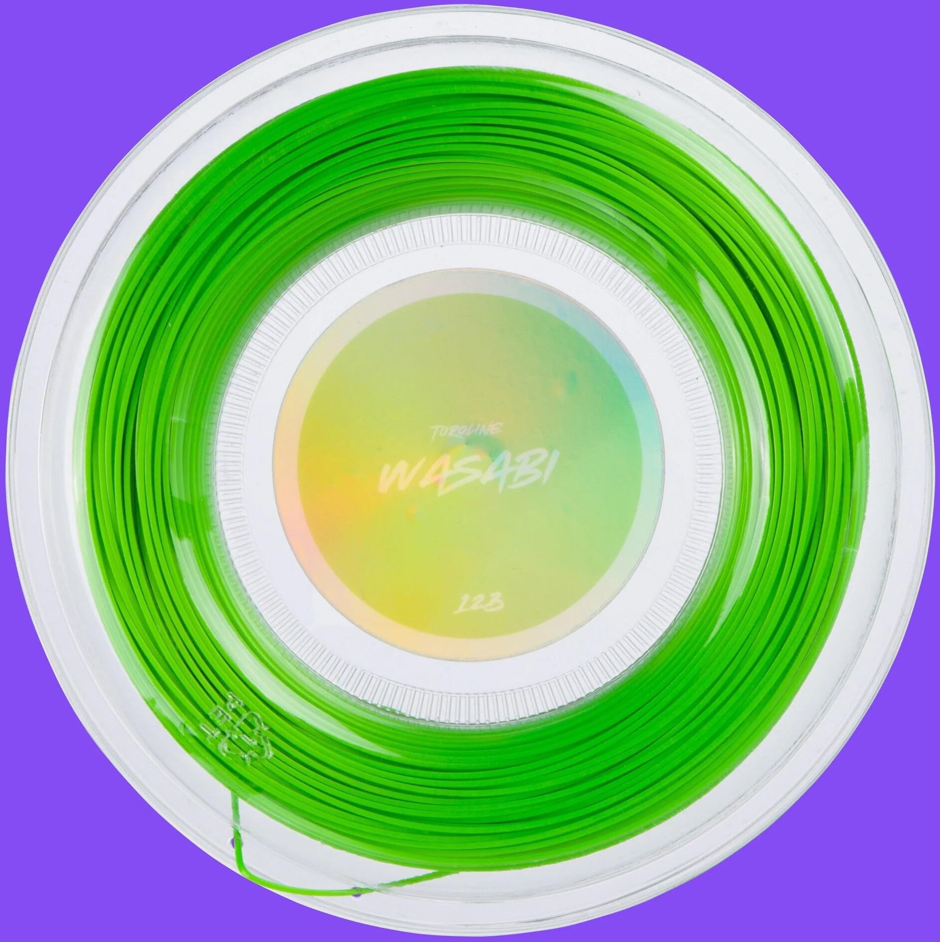 Toroline Wasabi 17 Gauge 1.23mm Tennis String Mini Reel Neon Green