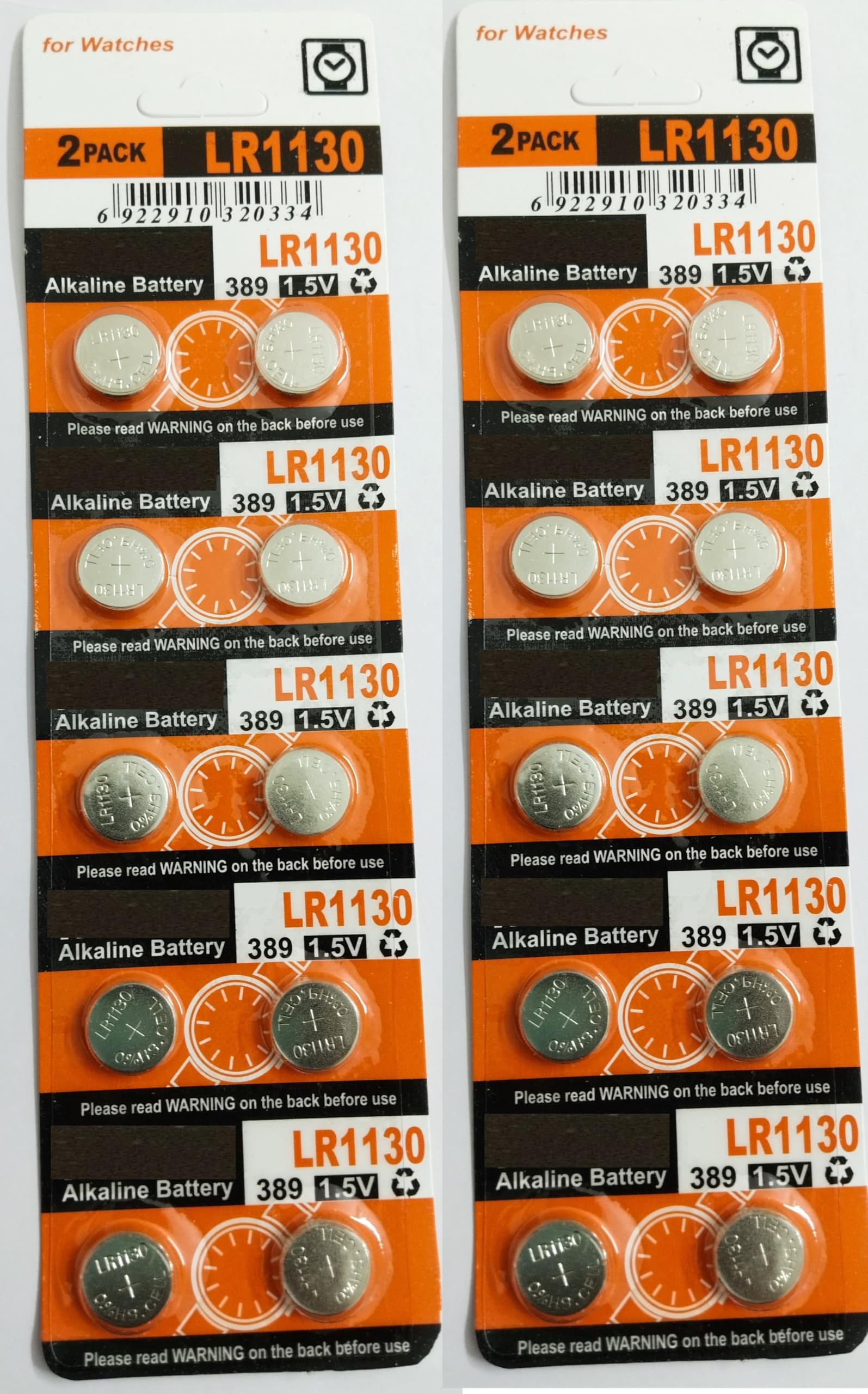 Lr1130 Ag10 189 Battery 1.5V Alkaline Button Cell Batteries 389A, D389, Lr1131, Lr54, G10A, Battery Lr1130 Battery Pack of 20-image-40