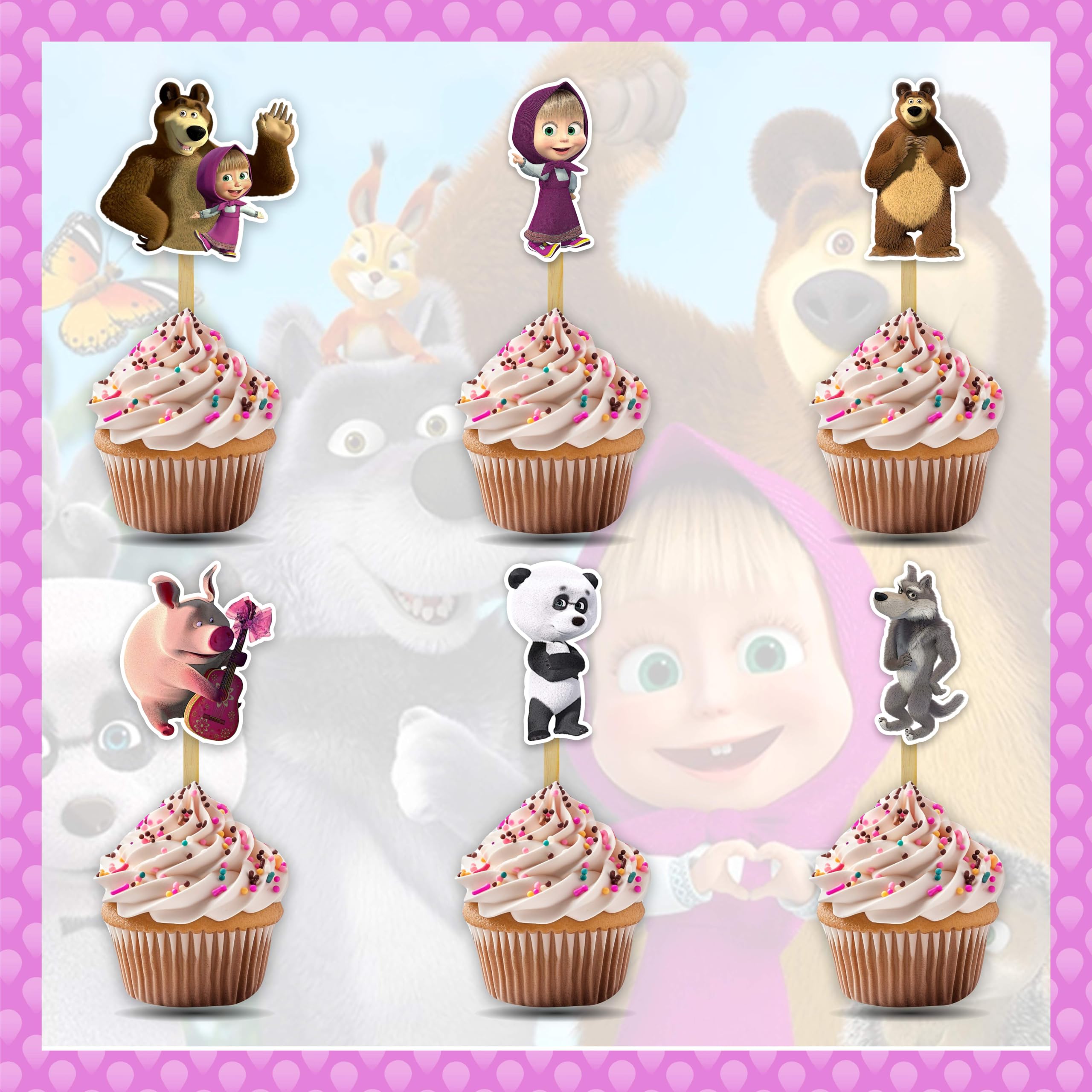 Seyal ® Maasa and ber Cupcake Topper