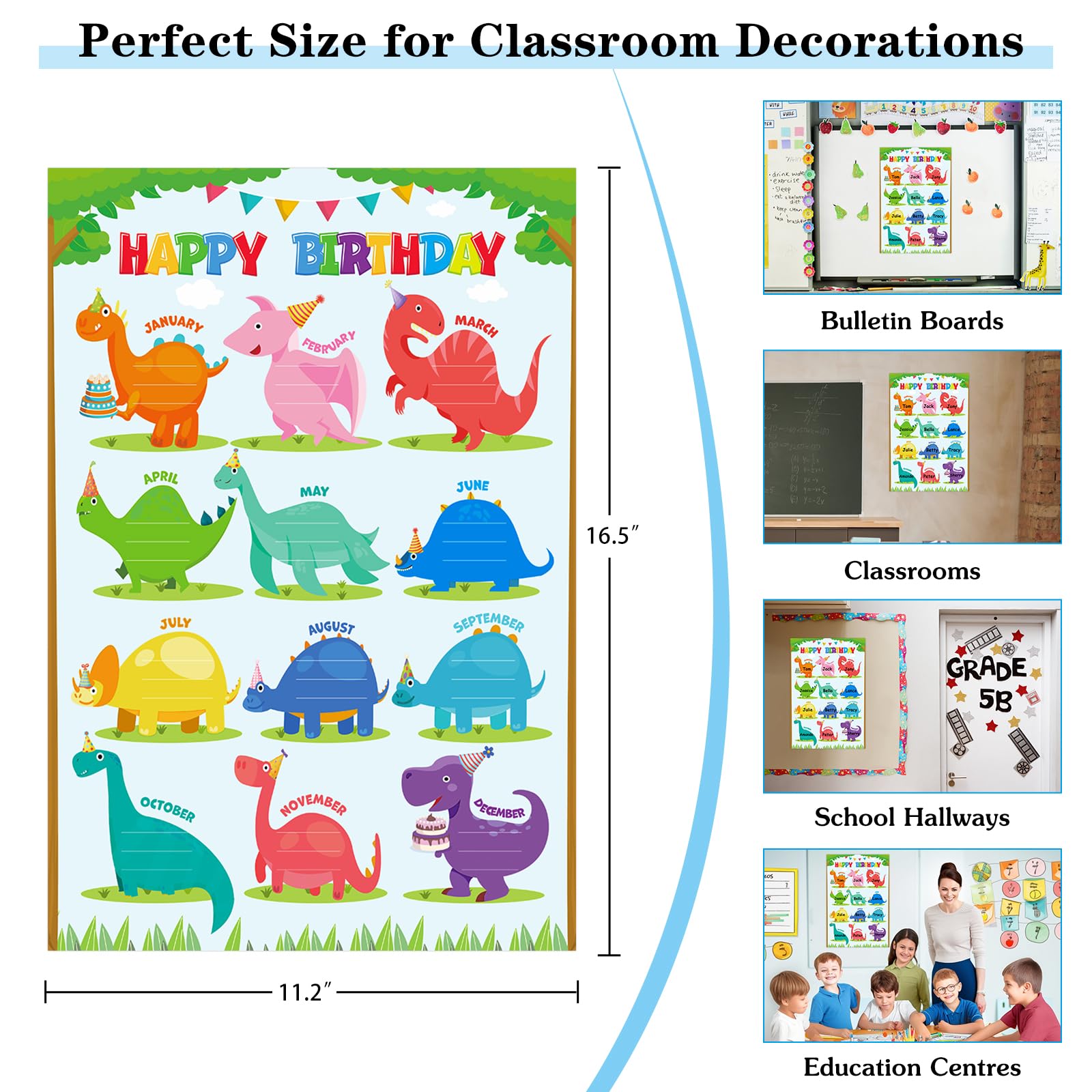 amazon-com-whatsign-classroom-birthday-chart-dinosaur-birthday-poster-birthday-calendar-wall-for-reusable-classroom-chart-laminated-bulletin-board-decorations-back-to-school-supplies-office-products for Free Printable Birthday Charts For Classroom Amazon.com: WhatSign Classroom Birthday Chart - Dinosaur Birthday Poster Birthday Calendar Wall for Reusable Classroom Chart Laminated Bulletin Board Decorations Back to School Supplies : Office Products for Free Printable Birthday Charts For Classroom