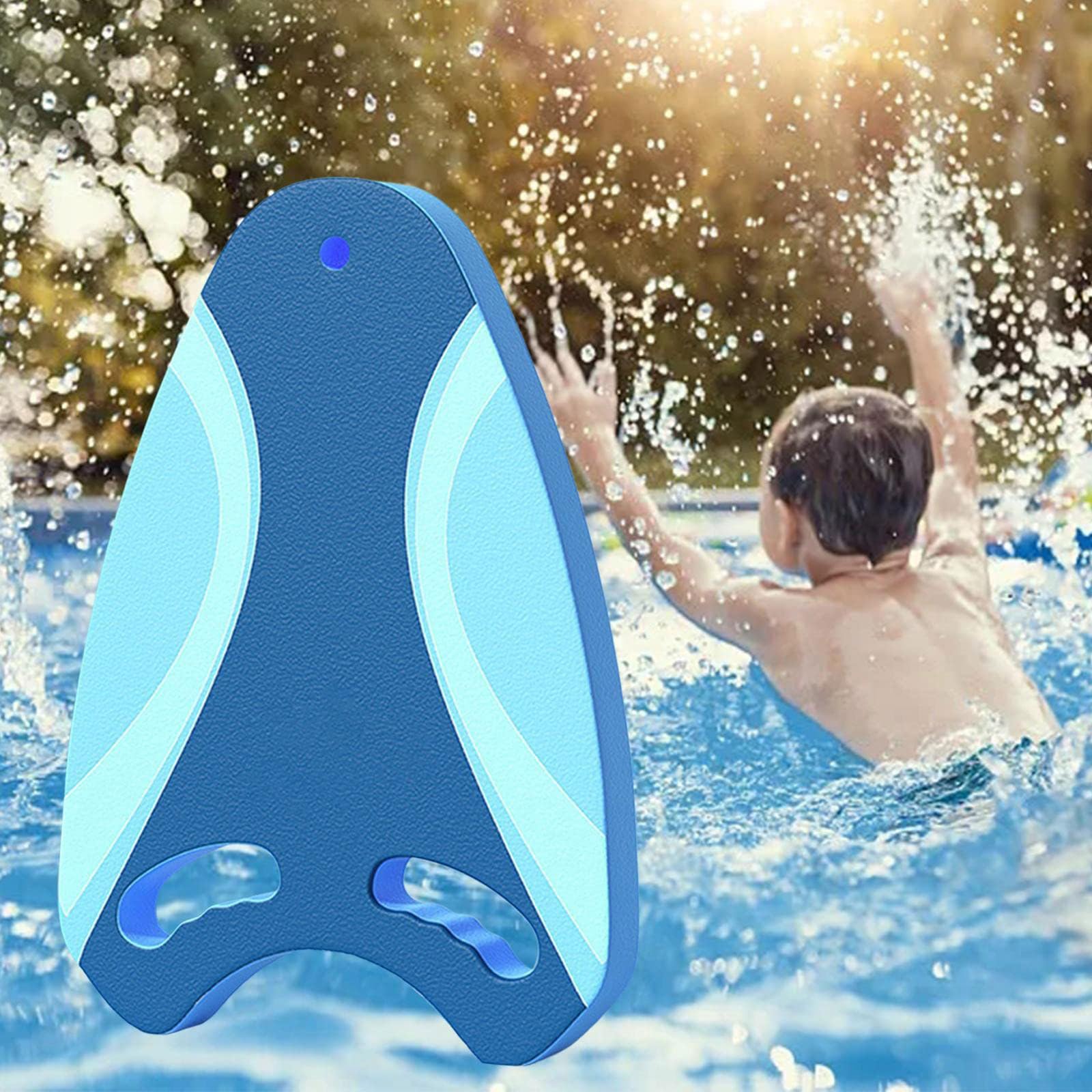 2 Pezzi Tavola da nuoto unisex Galleggiante di Nuoto in schiuma EVA Tavola Galleggiante Leggera con fori per le mani sicuri attrezzatura da allenamento per principianti ed esperti,piscina e mare