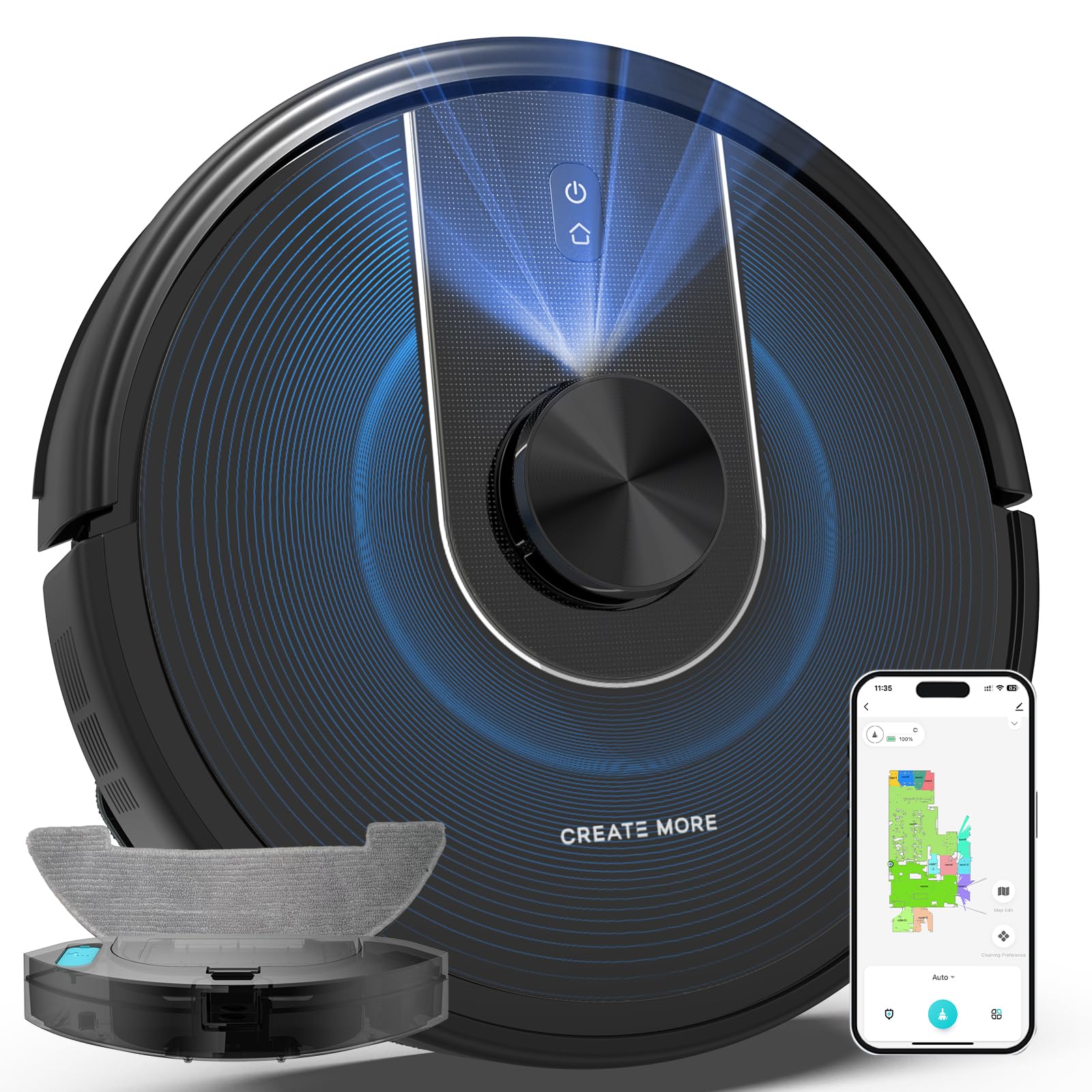 Bagotte Robot Vacuum and Mop, G6
