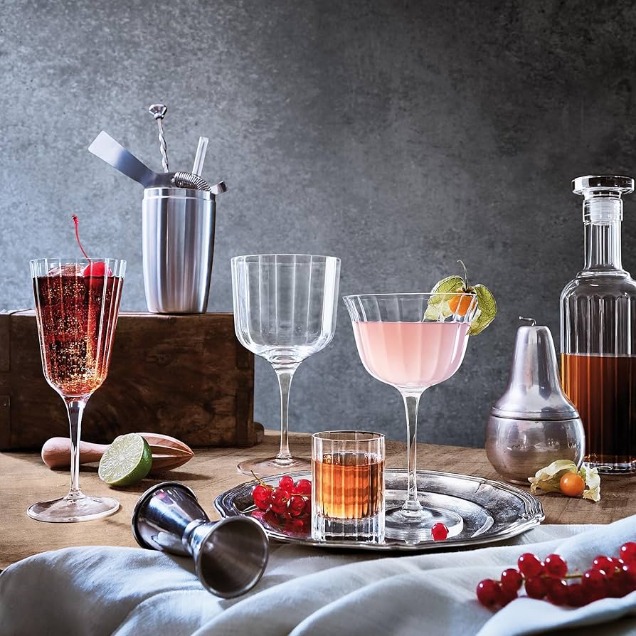 Amazon.com: Luigi Bormioli Bach 8.75 oz Retro Fizz Glasses