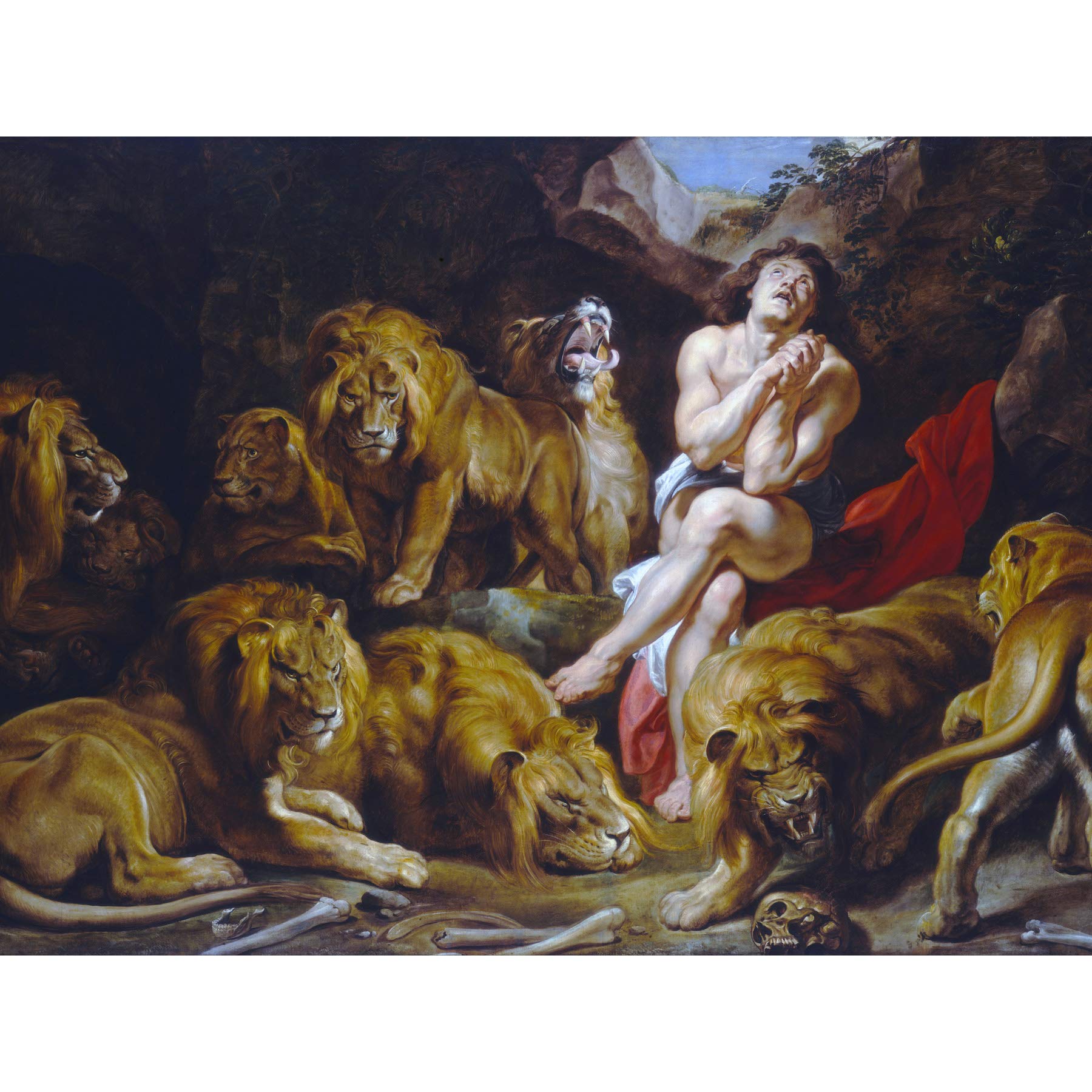 Rubens Daniel In The Lions Den Large Art Print Poster Wall Decor Premium Mural