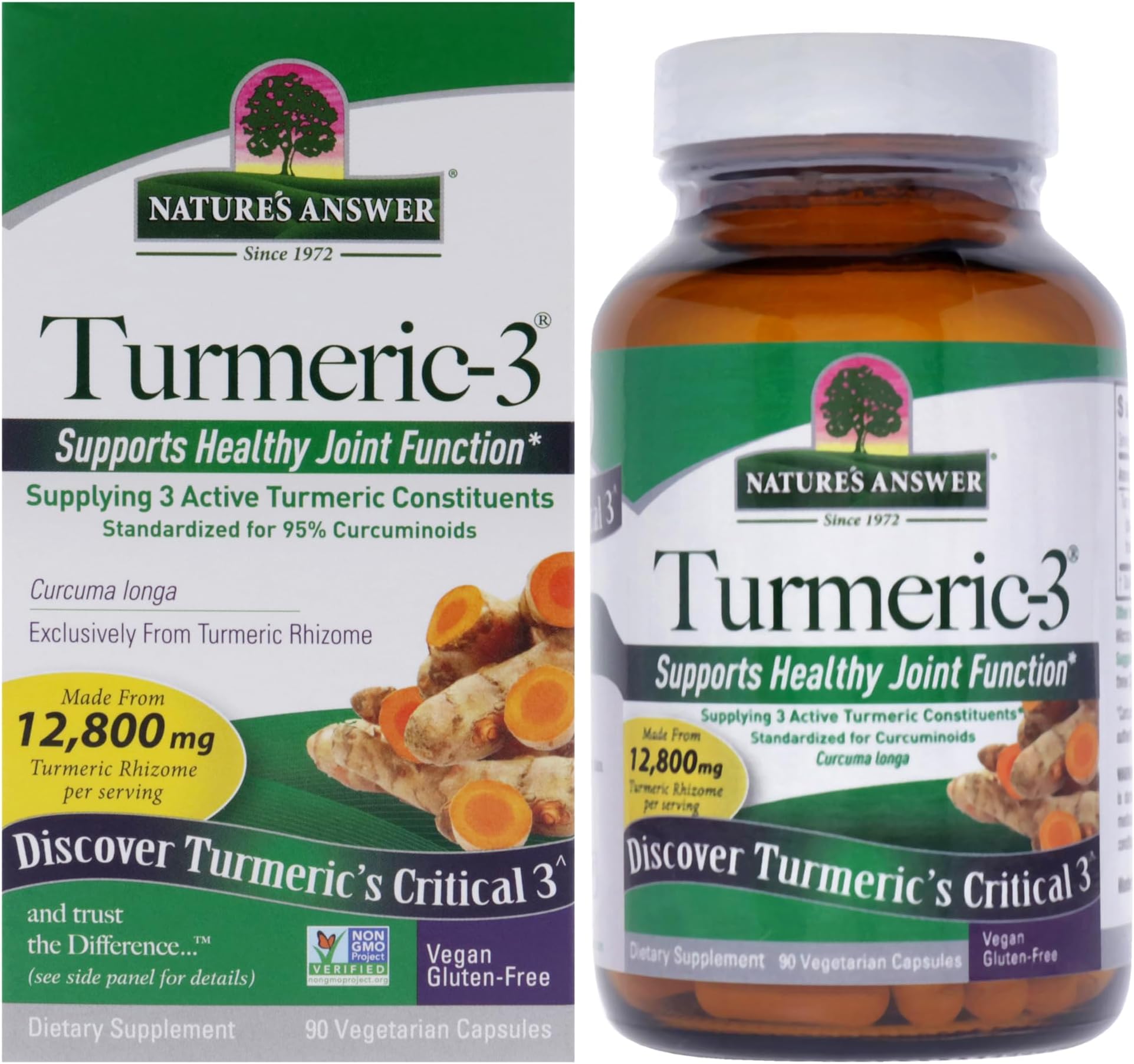 Turmeric-3 5000 mg Vegetarian Capsules, 90's