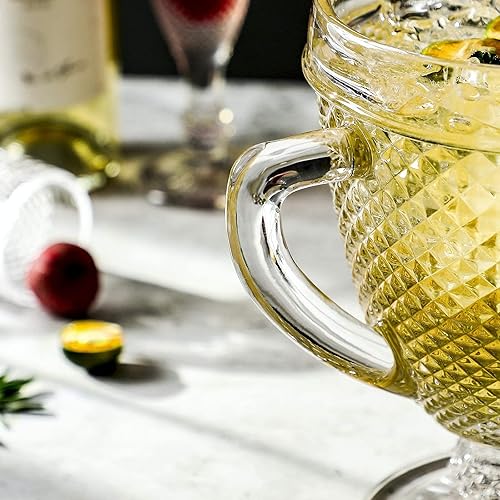 Miniatura 5 de G Jarra de vidrio Chroma de 34.1 onzas, jarra de agua, botella de agua para refrescos, bebidas heladas, té, refrescos, jugo de coca, cerveza,