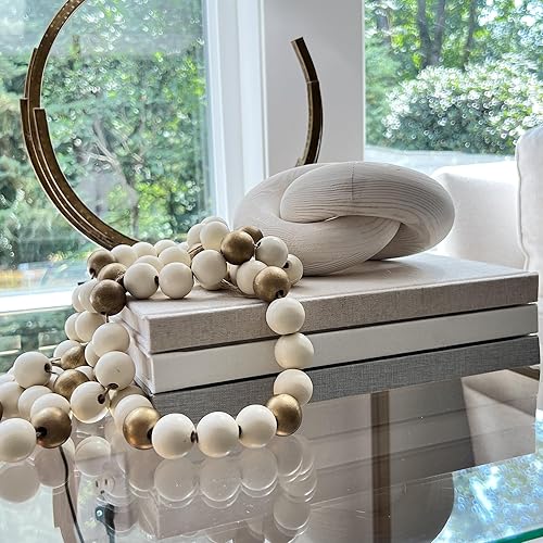 Miniatura 4 de Juego de libros decorativos con una cadena de maderaaccesorio de nudo, juego de libros de lino, juego de 3 libros de lino real para decoración,