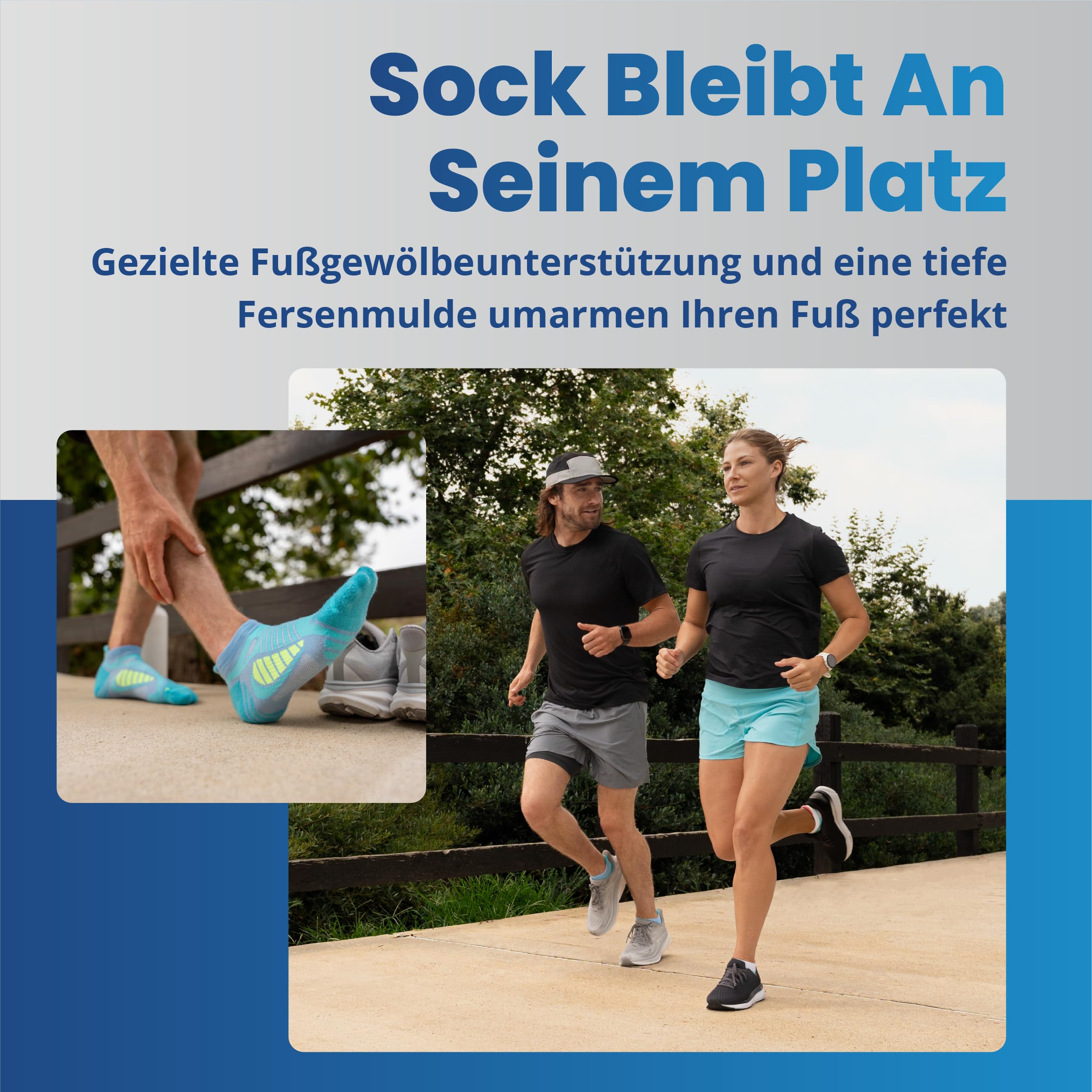Balega UltraGlide reibungsfreie No-Show Laufsocken für Damen und Herren (1 Paar)