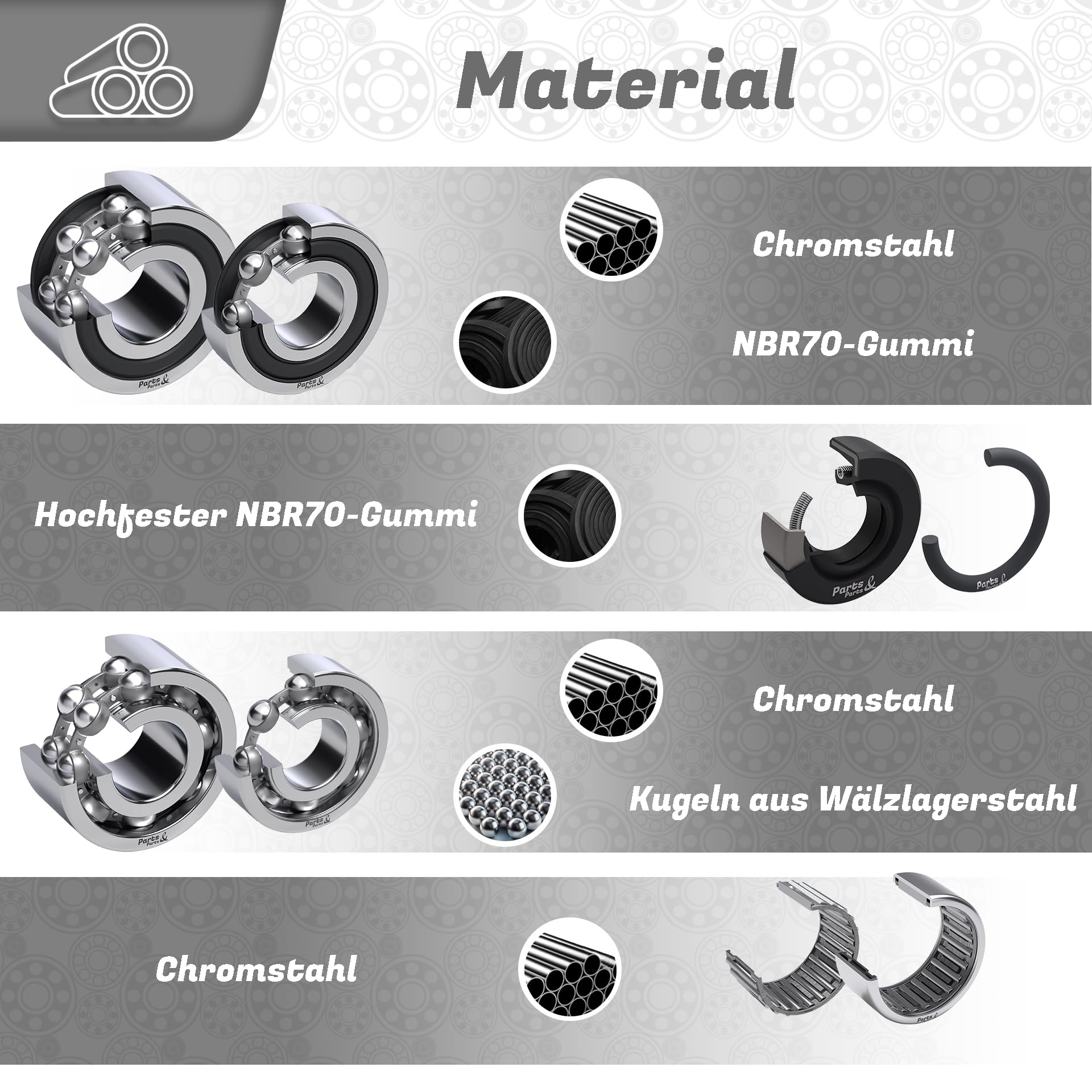 Cuscinetto ruota anteriore compatibile con BMW HP4K 1200K 1300K 1600 S 1000