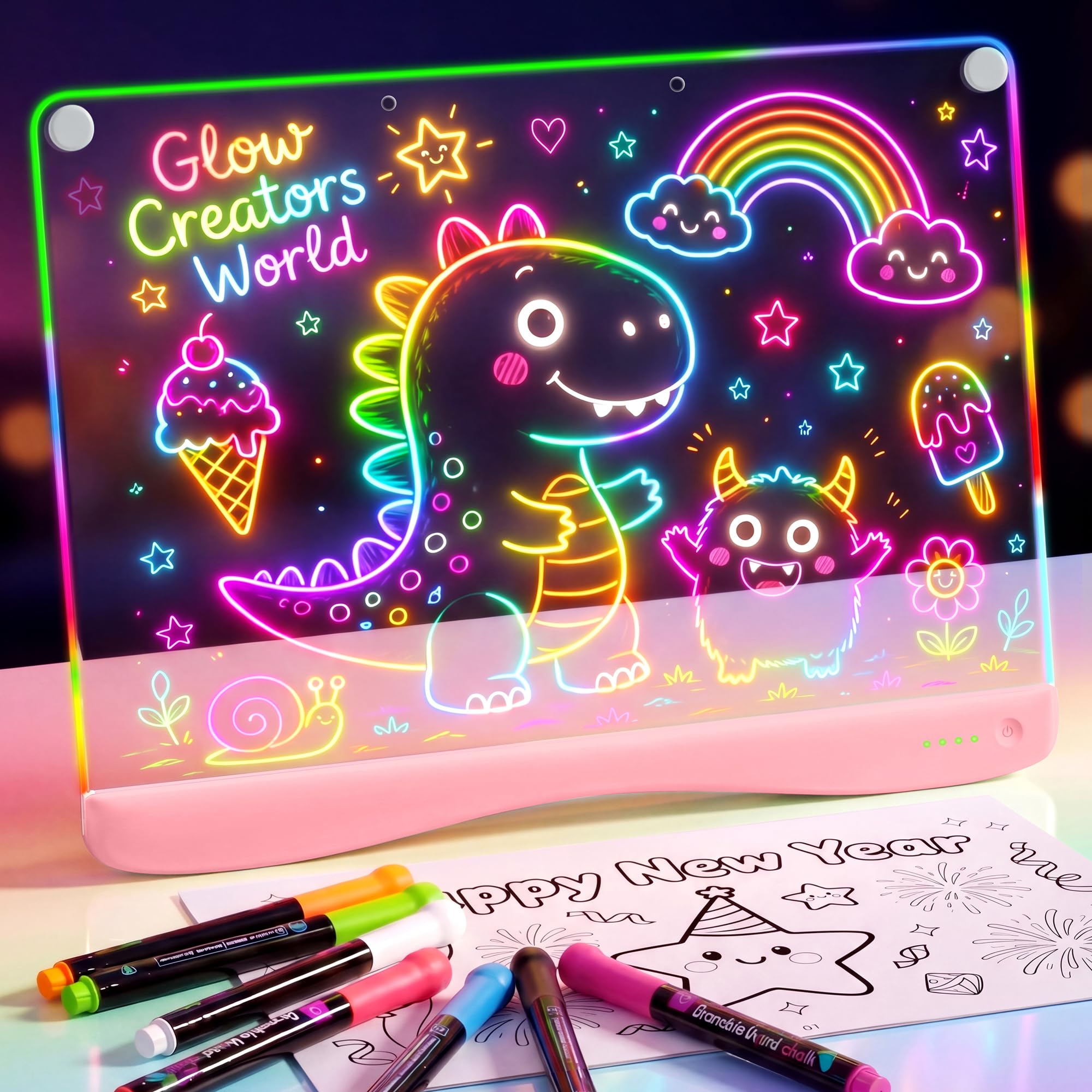 16 inch Rechargeable LED Drawing Board for Kids with 9 Lighting Modes