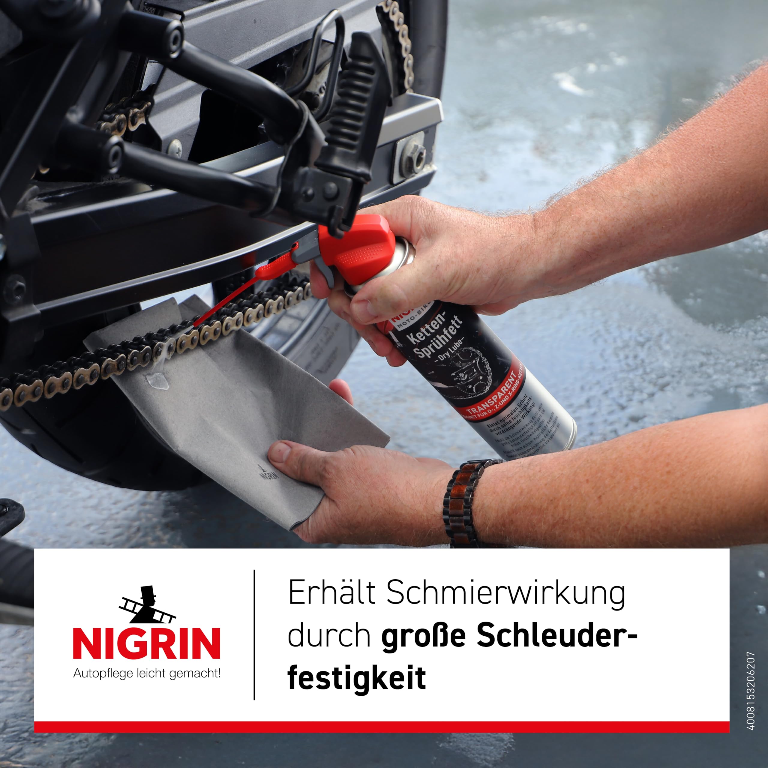 NIGRIN 20620 - Spray per Catena Moto, 400 ml