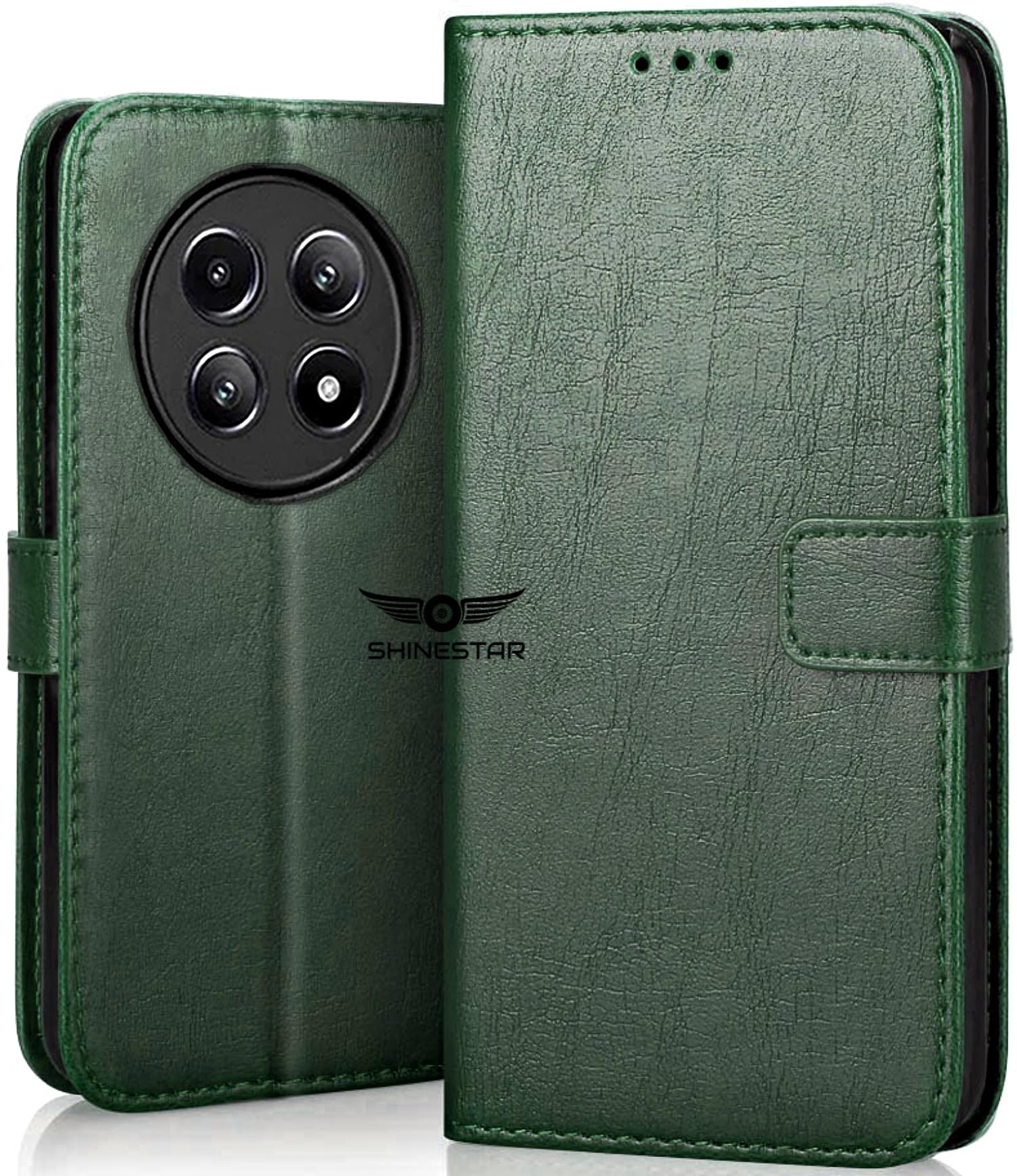 SHINESTAR Realme 13 Pro / 13 Pro Plus 5G Flip Back Cover | PU Leather Flip Cover Wallet Case with TPU Silicone Case Back Cover for Realme 13 Pro / 13 Pro Plus 5G - Unique Green (B0DDJMLXLC) Amazon Price History, Amazon Price Tracker