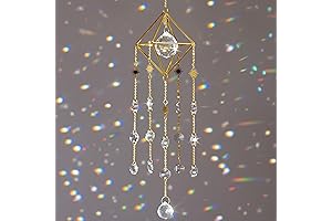 Elegant Crystal Suncatchers with Prisms for Window Décor and Rainbow Displays