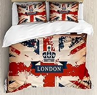 Vista 222 de Ambesonne Juego de funda de edredón color menta, líneas onduladas horizontales a rayas blancas abstractas de tonos suaves, exhibición de arte