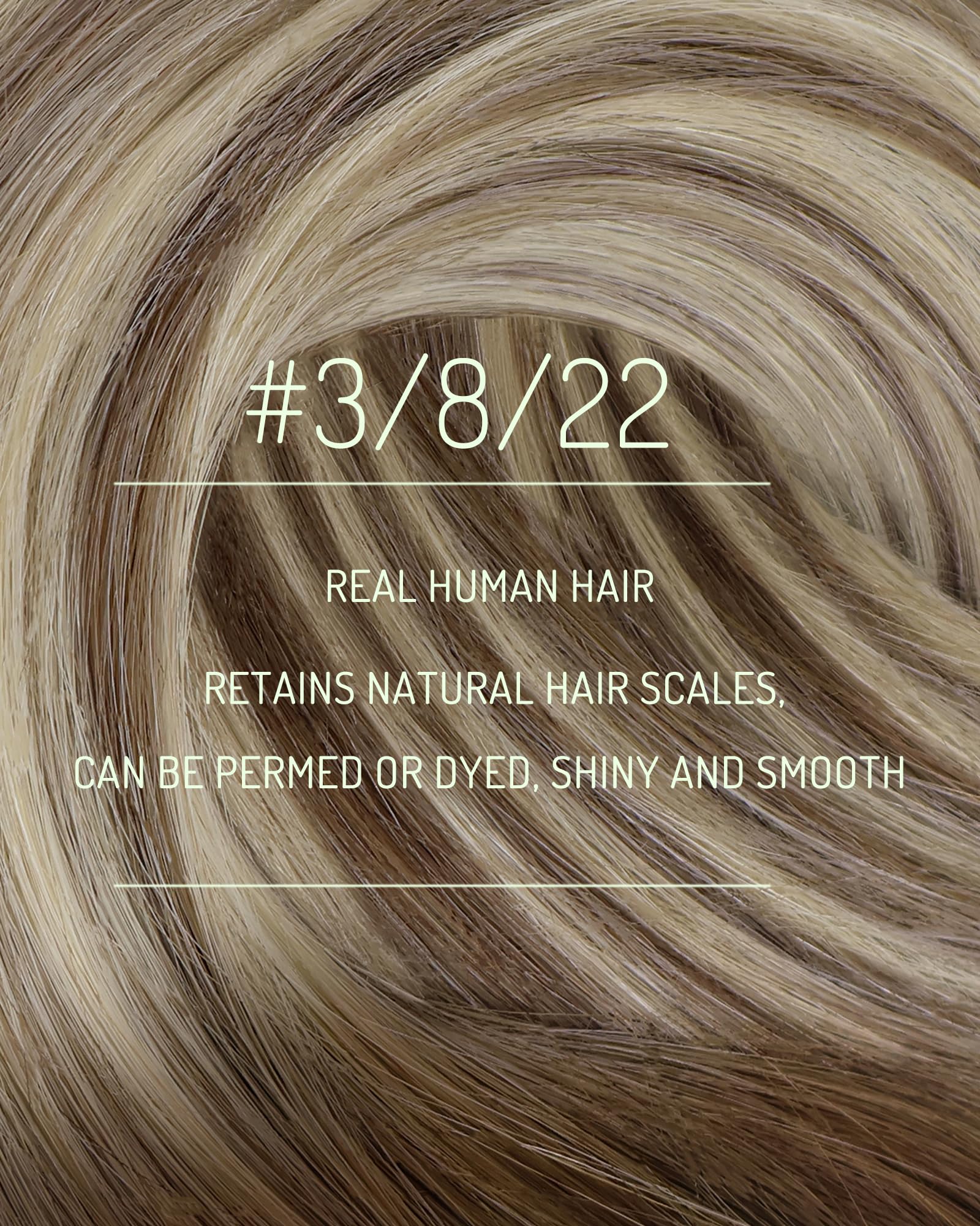 Besuche den RUNATURE- RUNATURE Clip in Extensions Echthaar Balayage Braun Blond 45cm Glatt Clip Extensions Echthaar Günstig Haarverlängerung 3Pcs 50g Echthaar Extensions Clip Balayage Braun Ombre Blond #3/8/22 in use