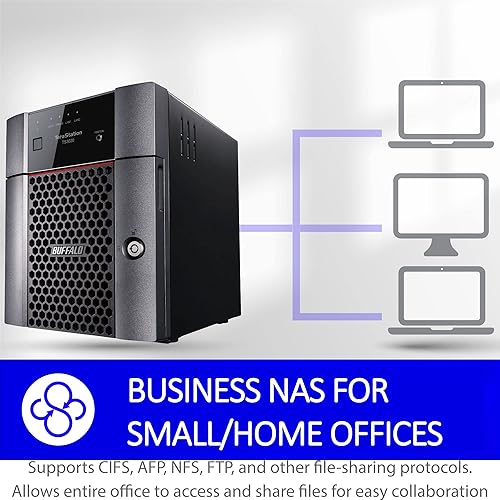 Miniatura 3 de BUFFALO TeraStation Essentials - NAS de escritorio de 4 bahías de 24 TB (4 x 6 TB) con discos duros HDD incluidos 2.5 GBEalmacenamiento conectado en